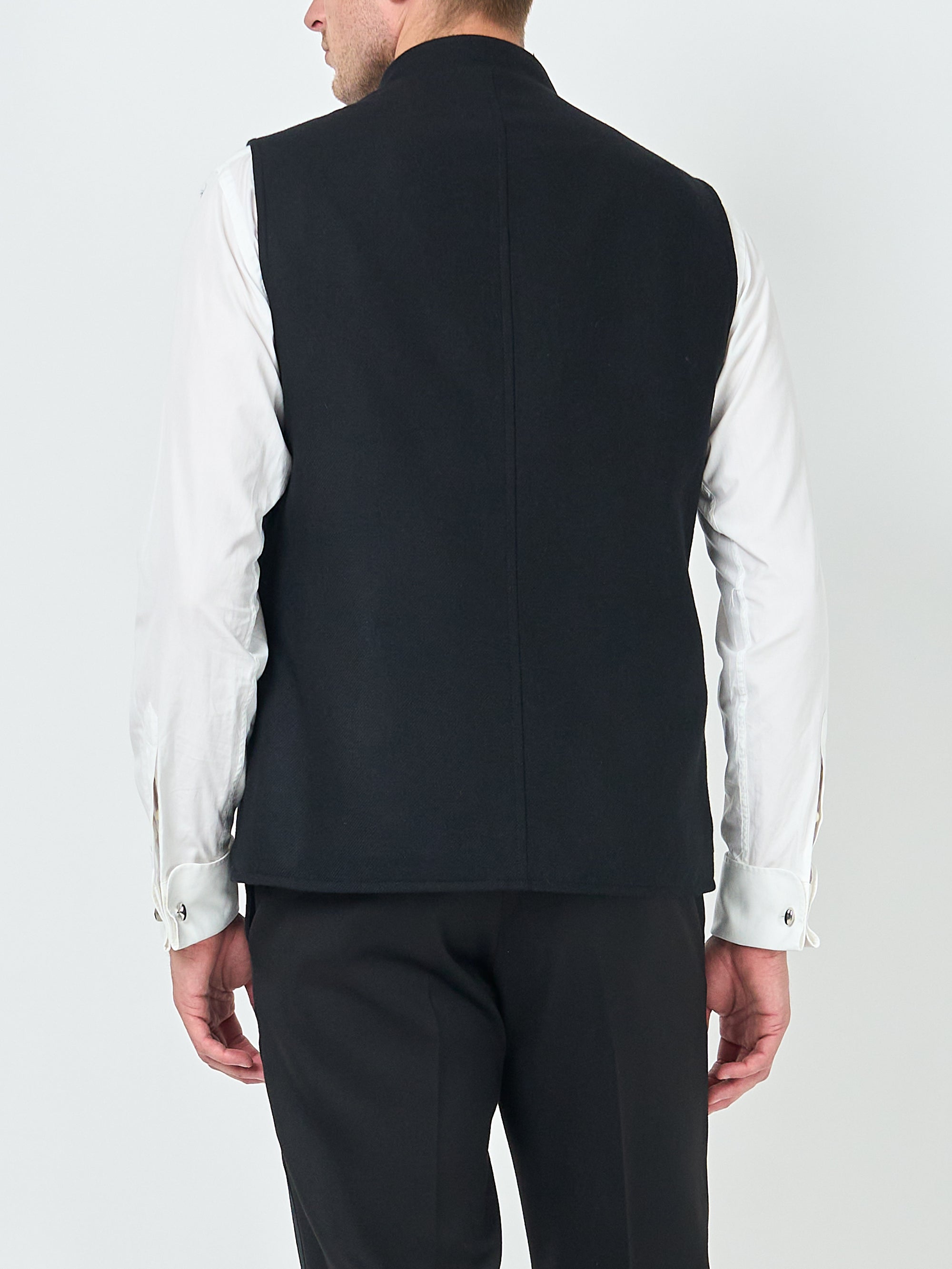 Black Seaton Cashmere Wool Wiltshire Gilet