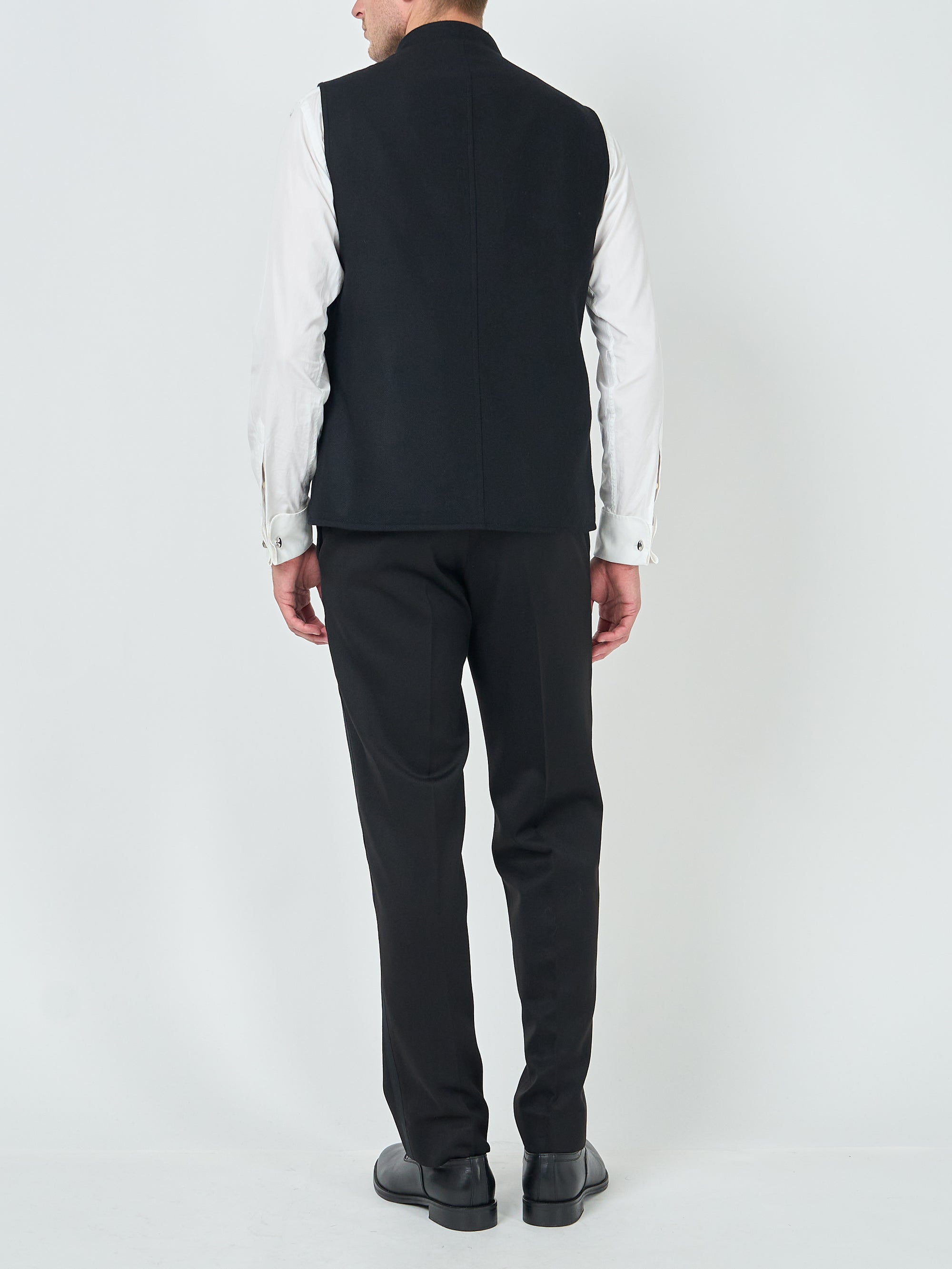 Black Seaton Cashmere Wool Wiltshire Gilet