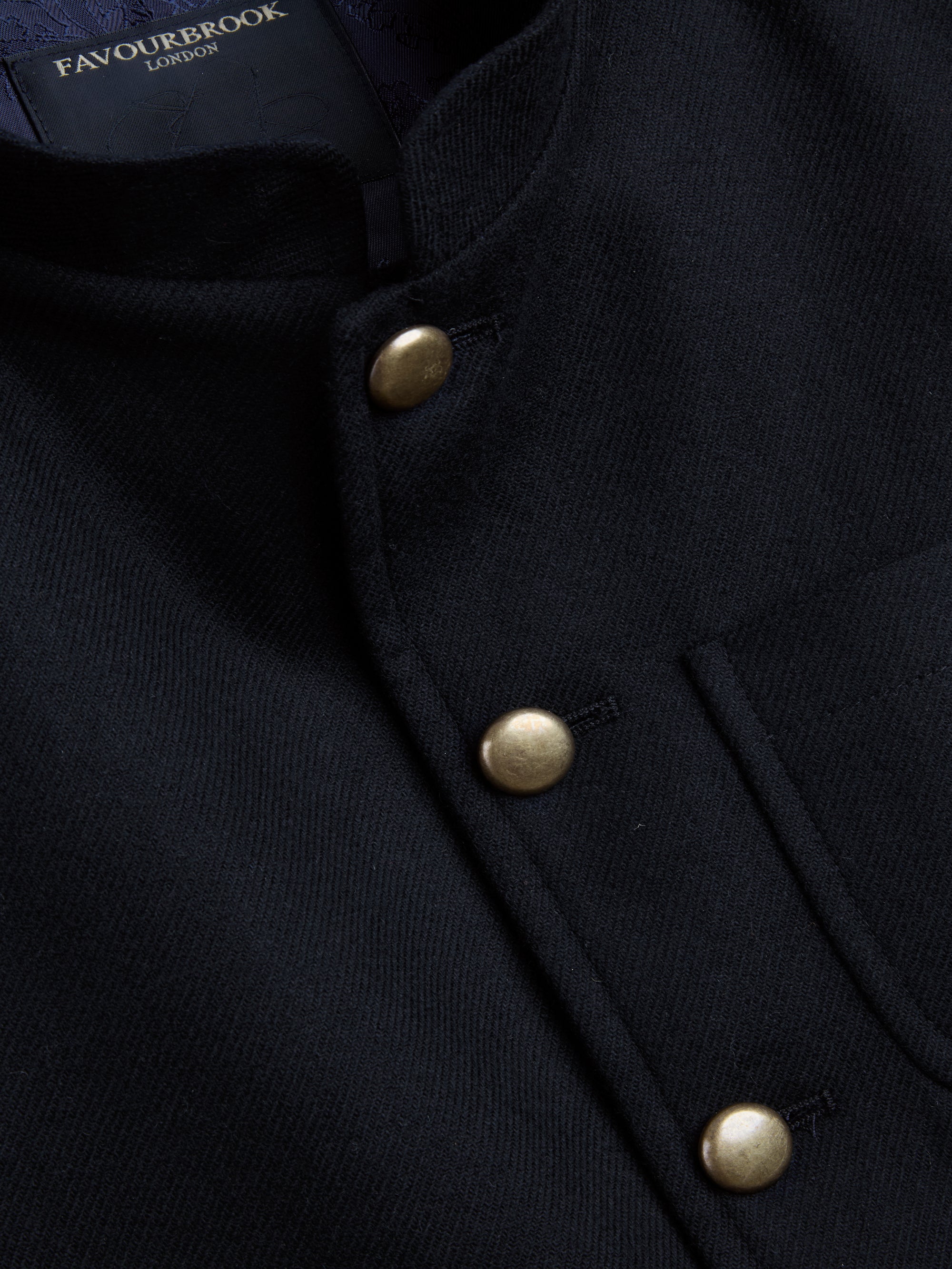 Black Seaton Cashmere Wool Wiltshire Gilet