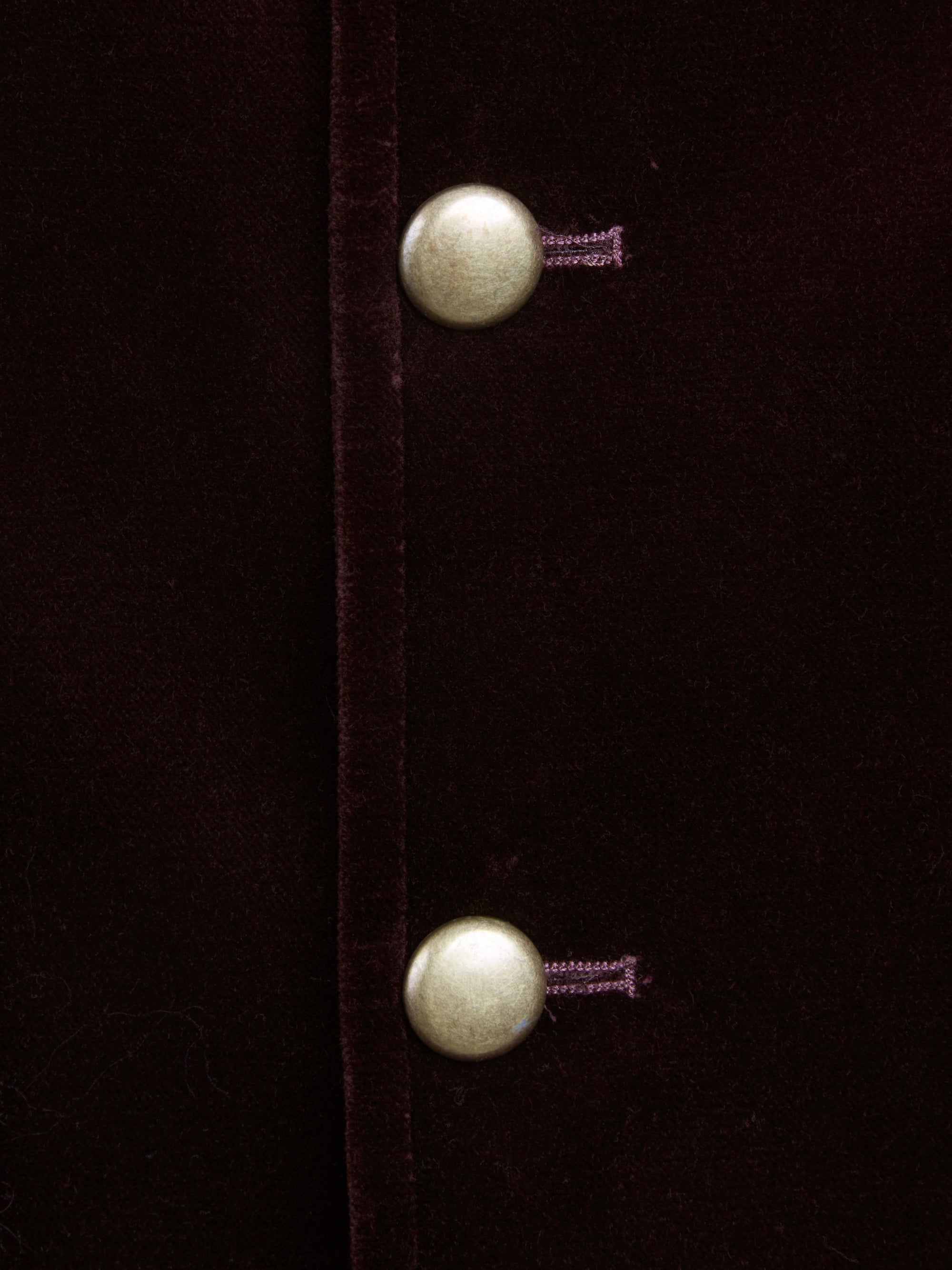 Claret Velvet Cotton Wiltshire Gilet