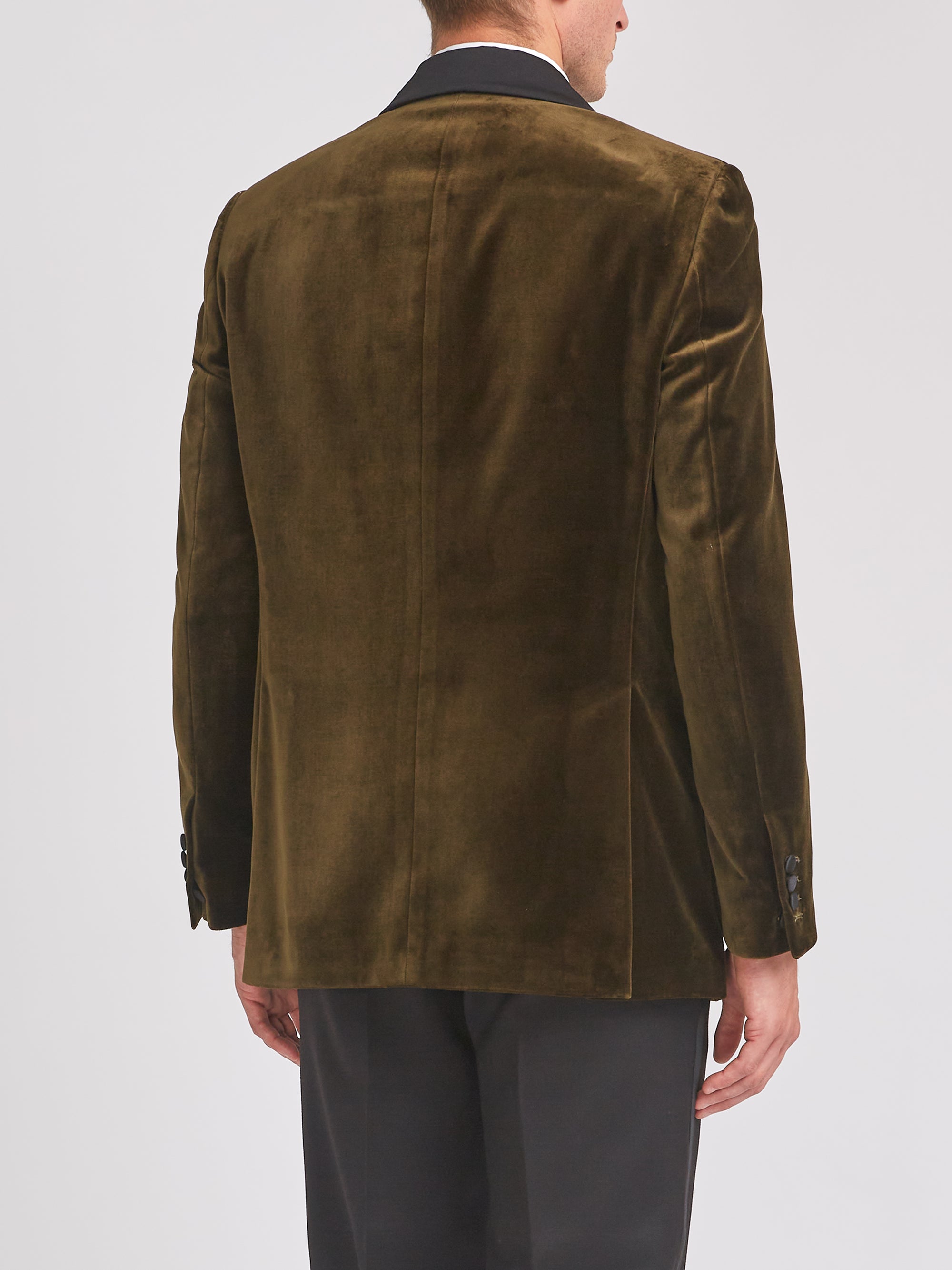 Olive Velvet Cotton Chaucer Jacket