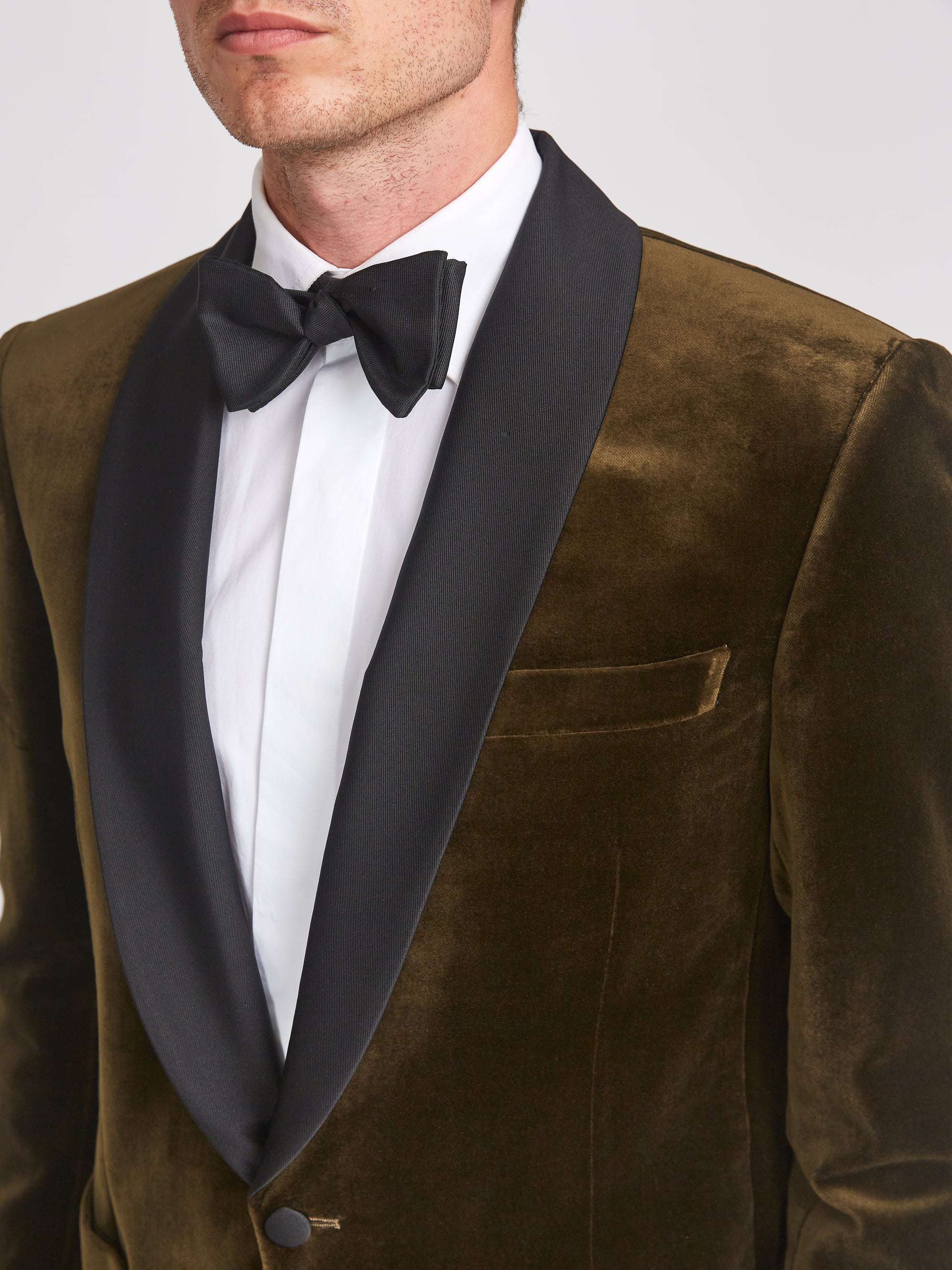 Olive Velvet Cotton Chaucer Jacket
