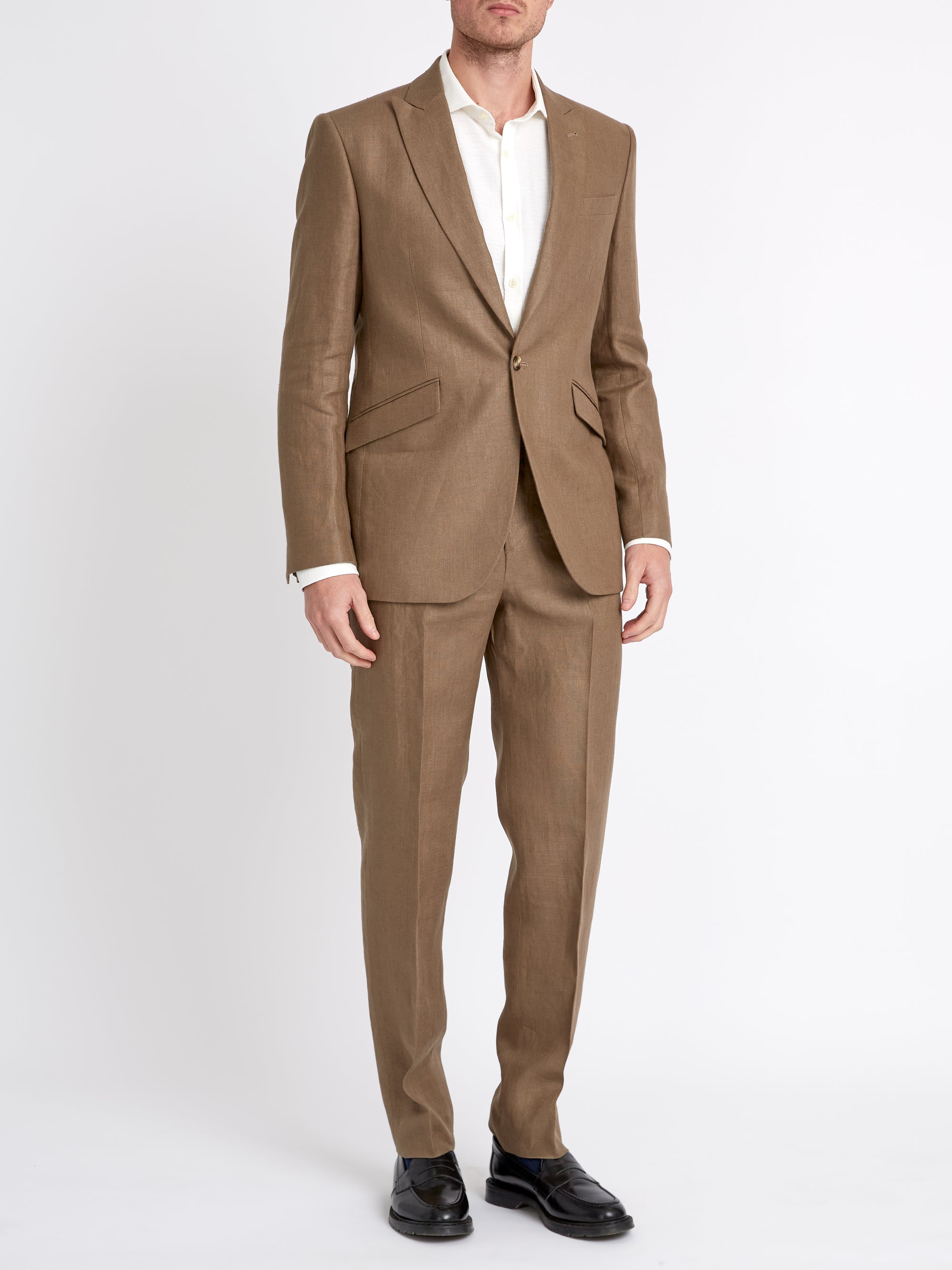 Taupe Evering Linen Ebury Jacket