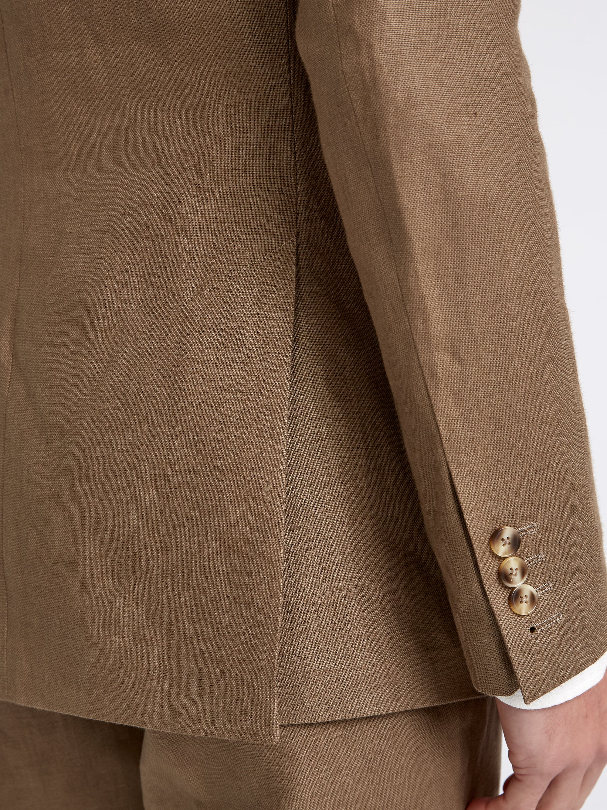 Taupe Evering Linen Ebury Jacket
