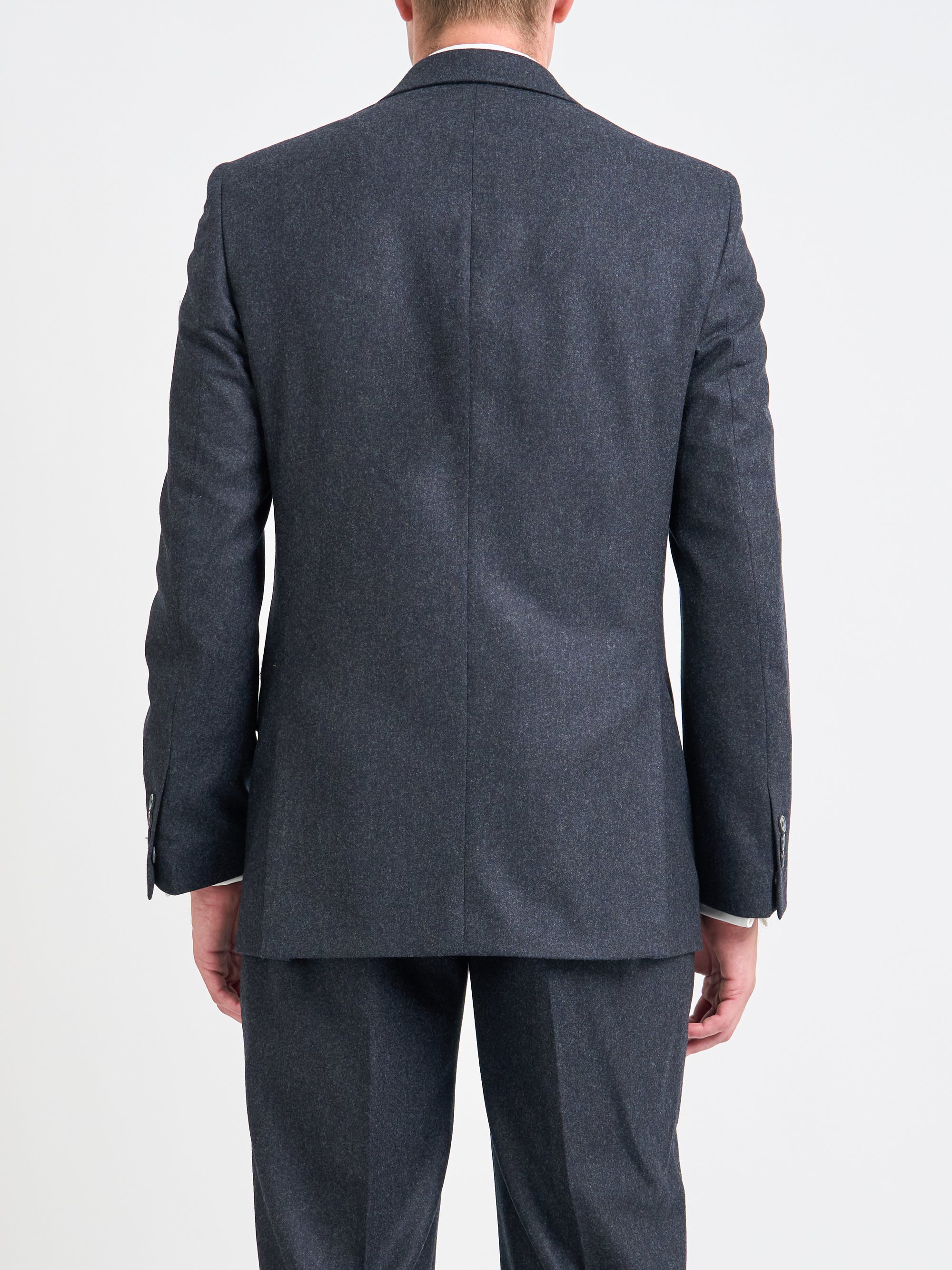 Grey Dunster Flannel Wool Cooper Jacket