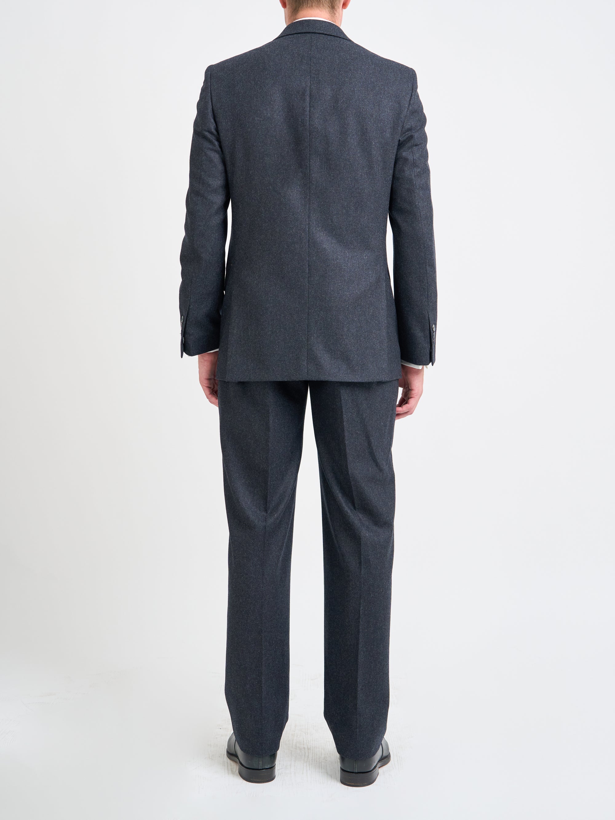 Grey Dunster Flannel Wool Cooper Jacket