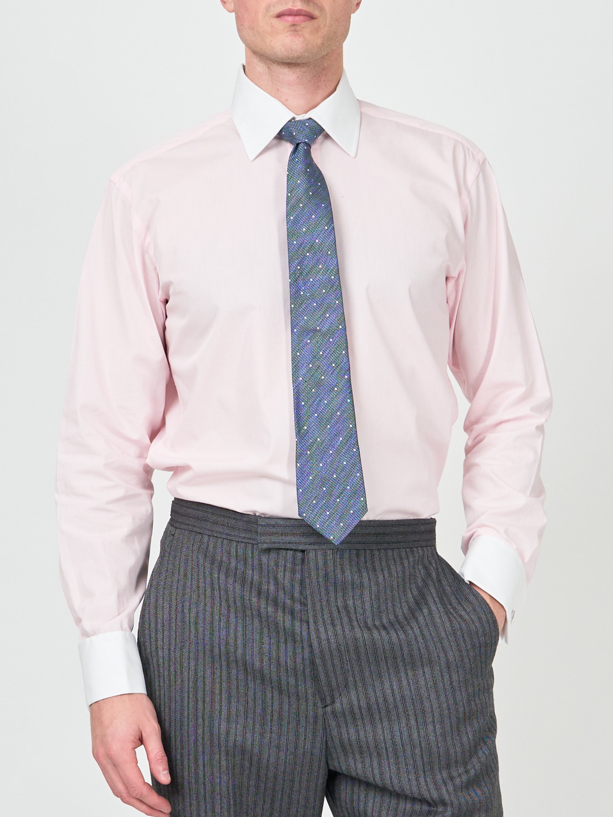Pink/White Steed Cotton Gatsby Shirt