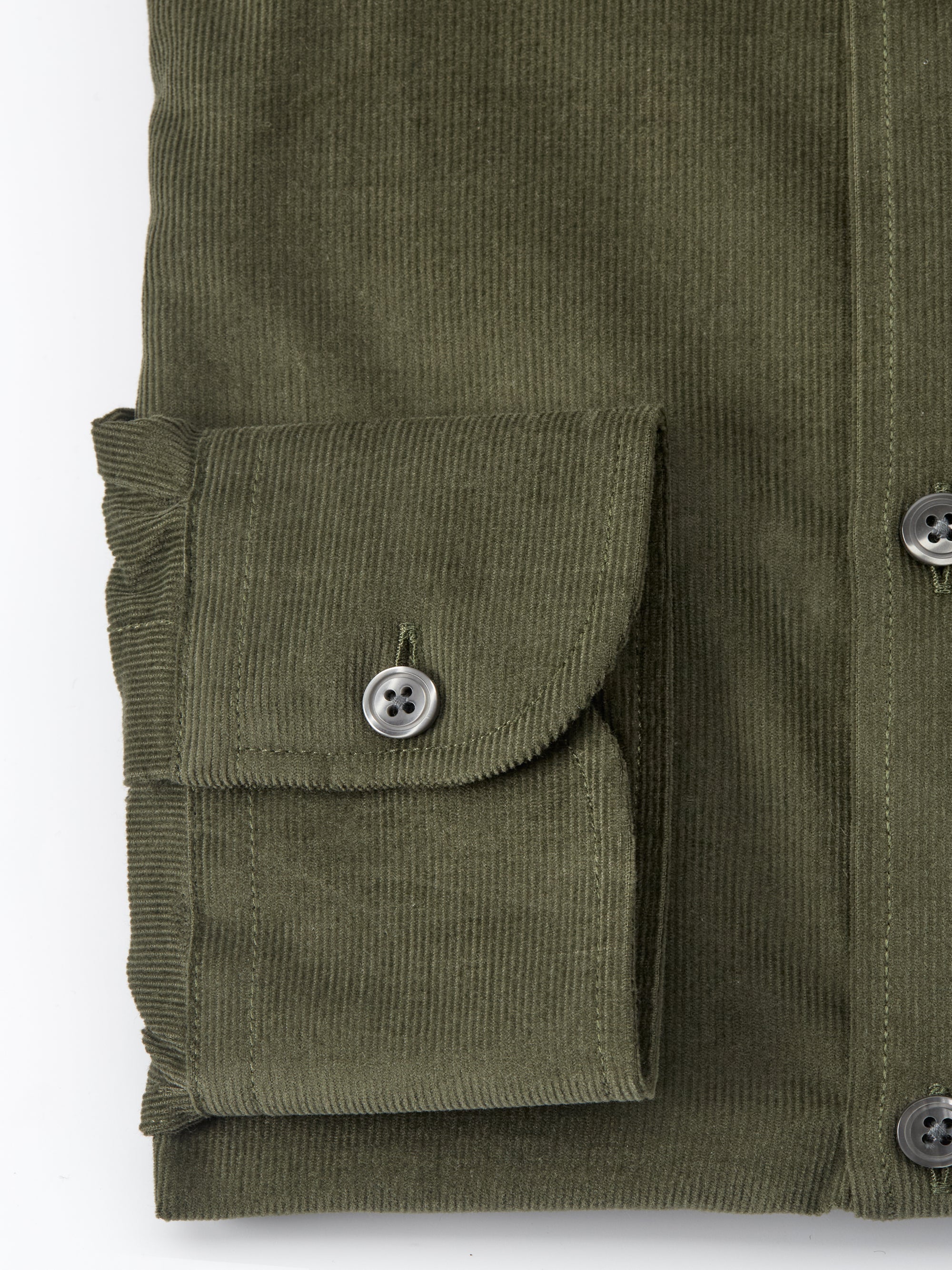 Green Mersey Cord Burlington Shirt