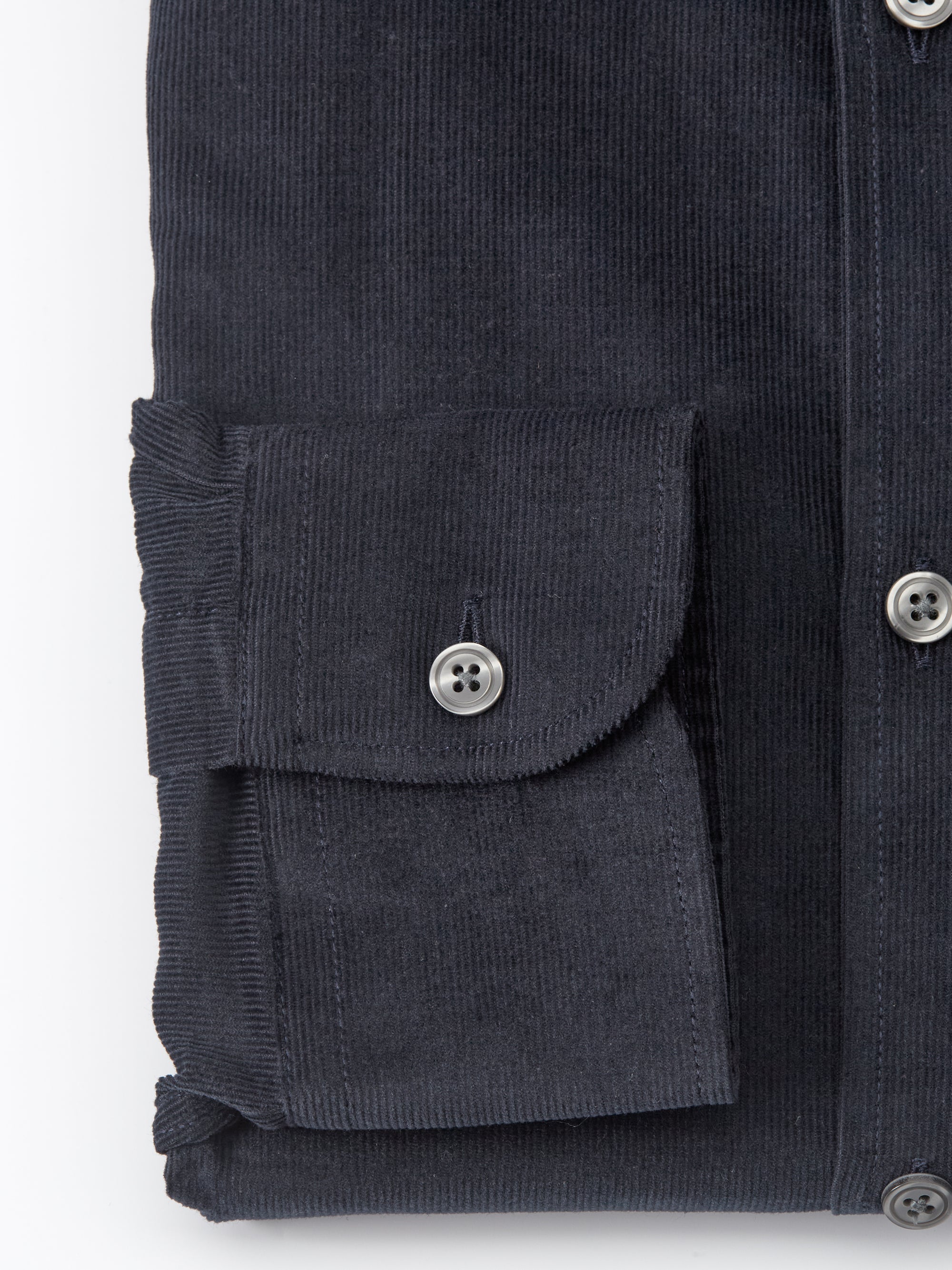 Navy Mersey Cord Burlington Shirt