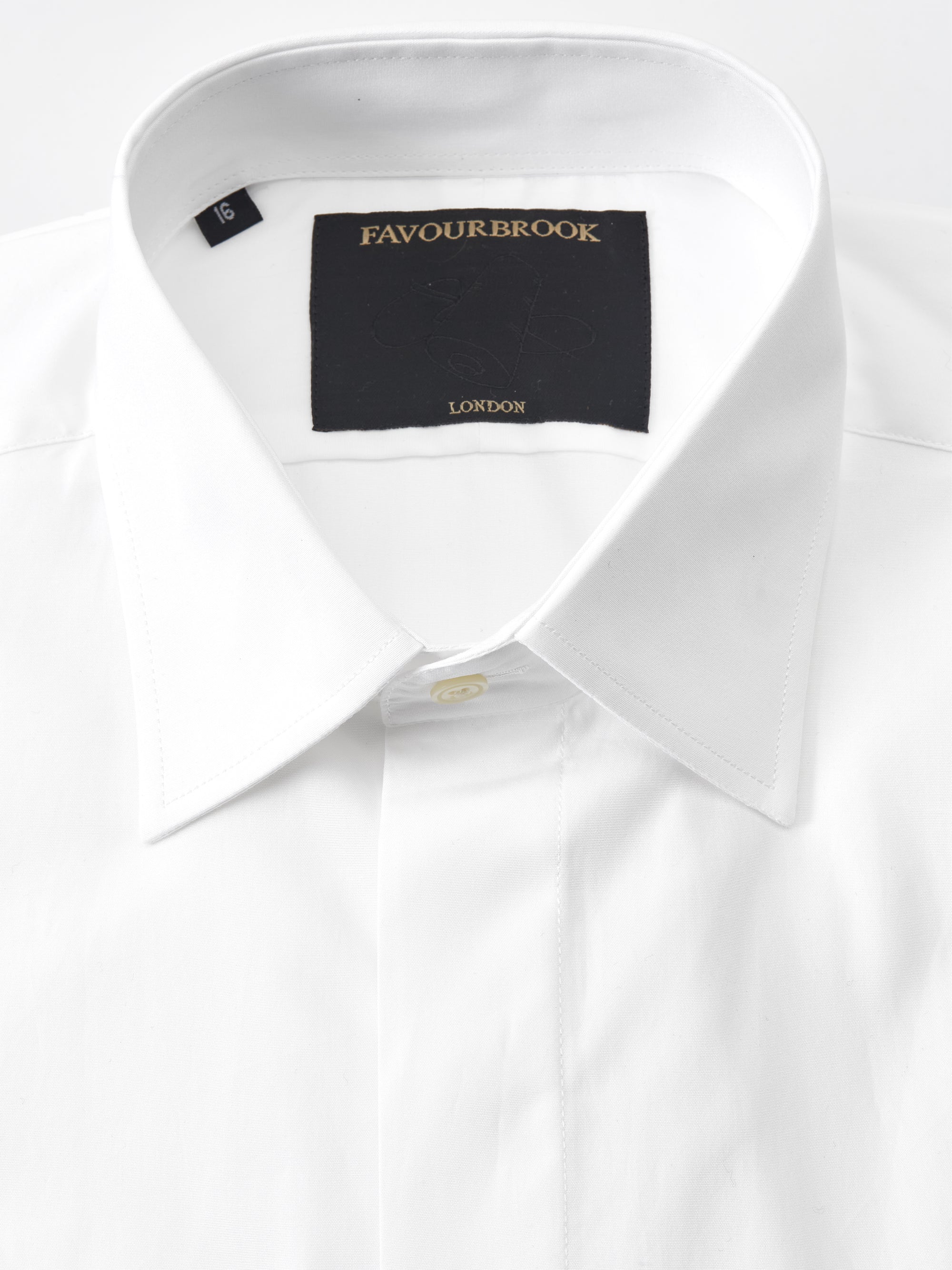 White Poplin Cotton Gatsby Shirt