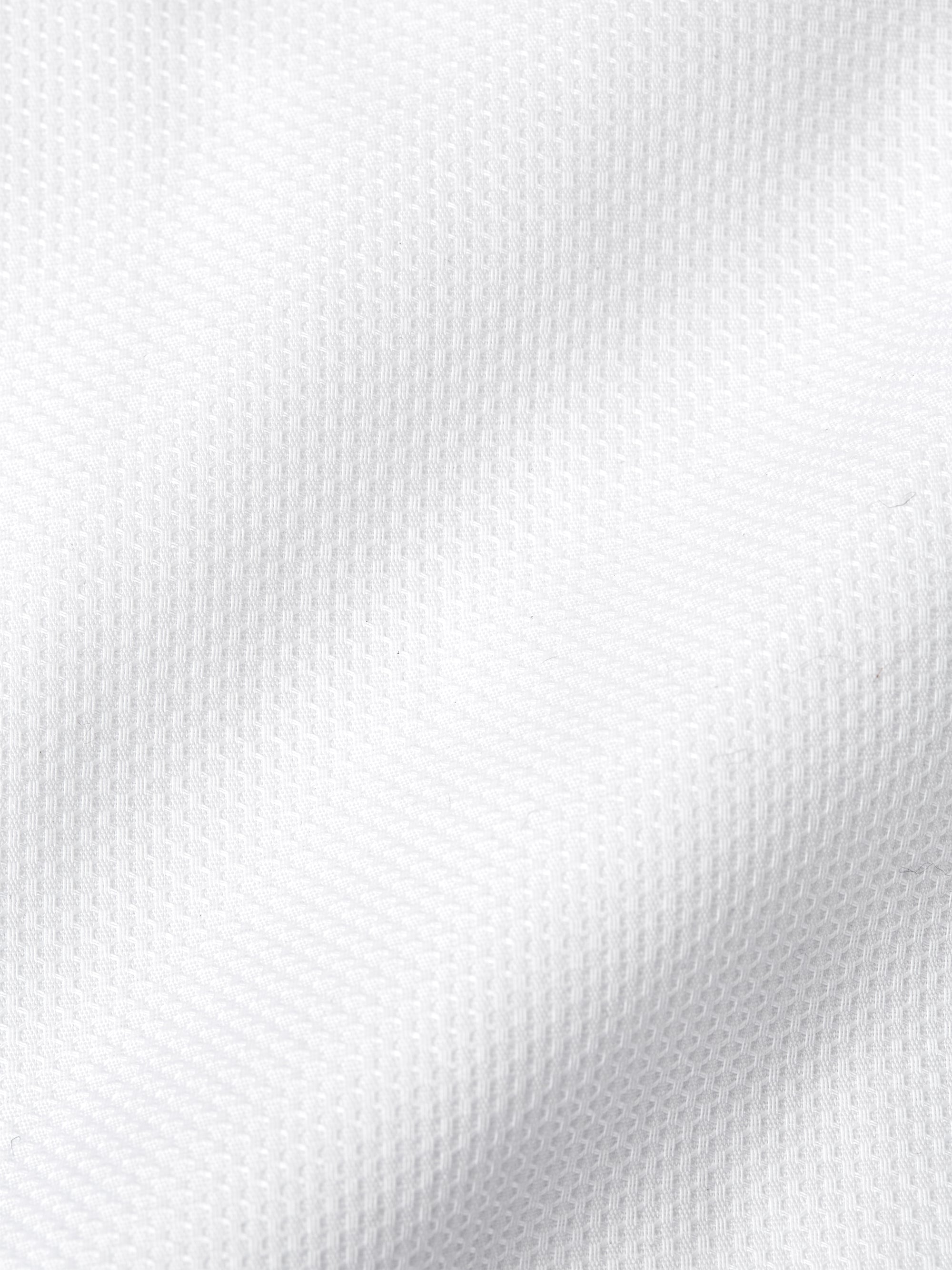 White Organic Herringbone Wedding Shirt