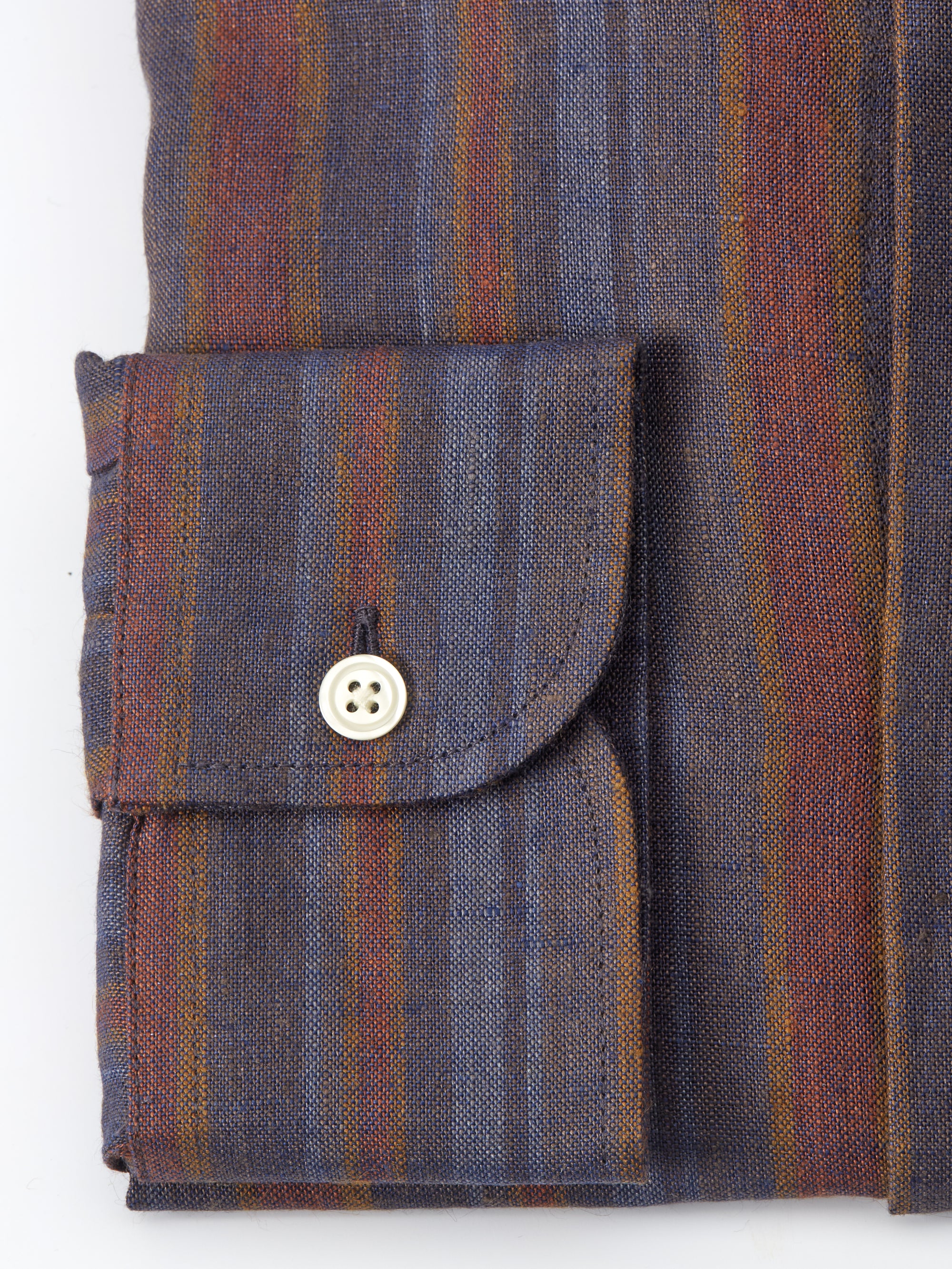 Blue Multi Perran Linen Ivy Shirt
