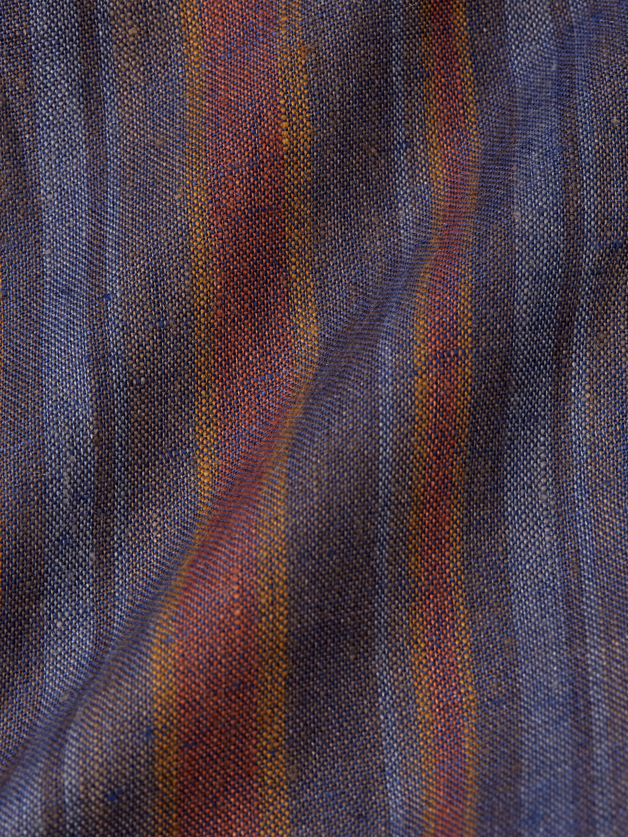 Blue Multi Perran Linen Ivy Shirt