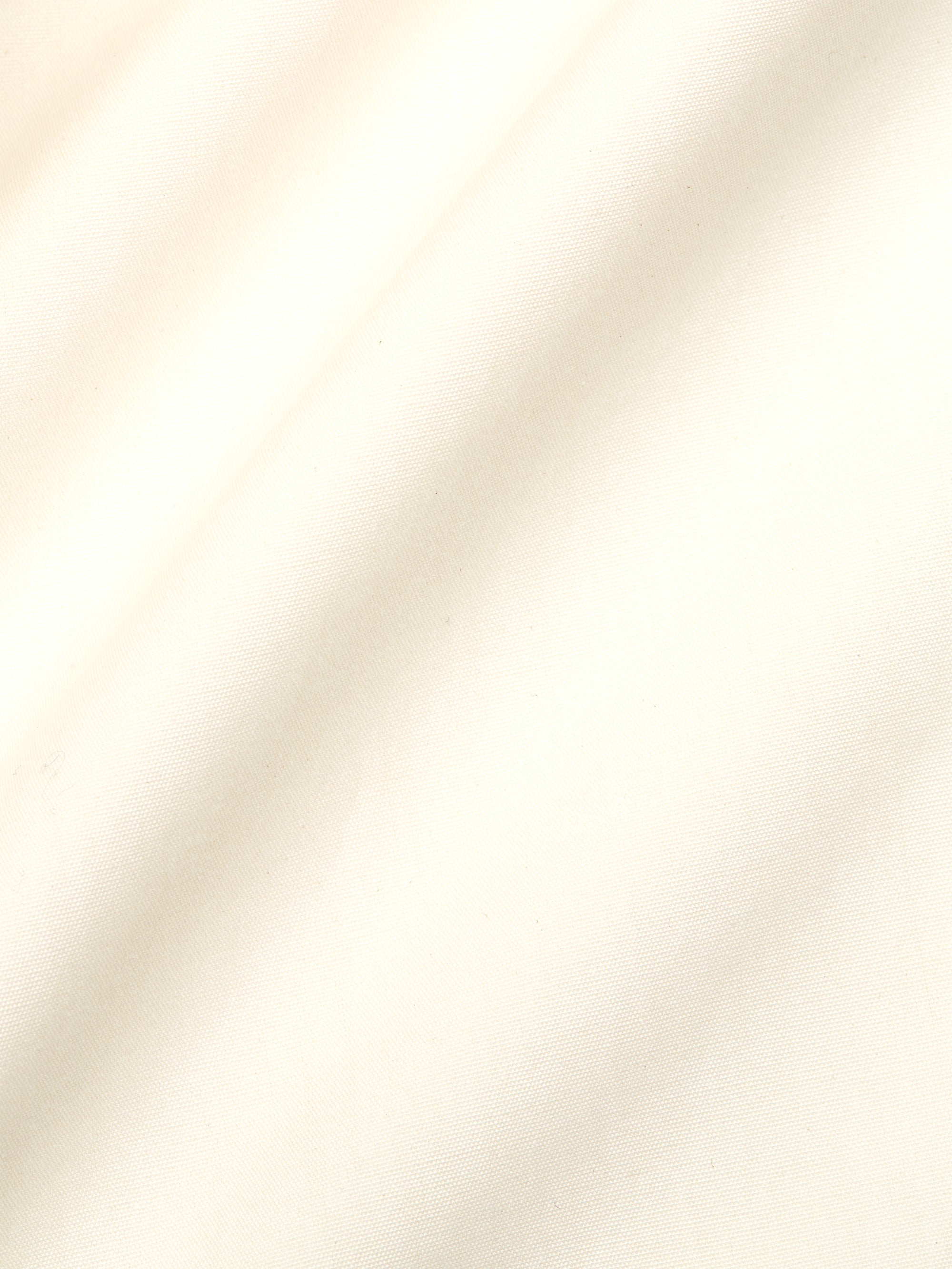 Ivory Poplin Cotton Large Frill Shirt