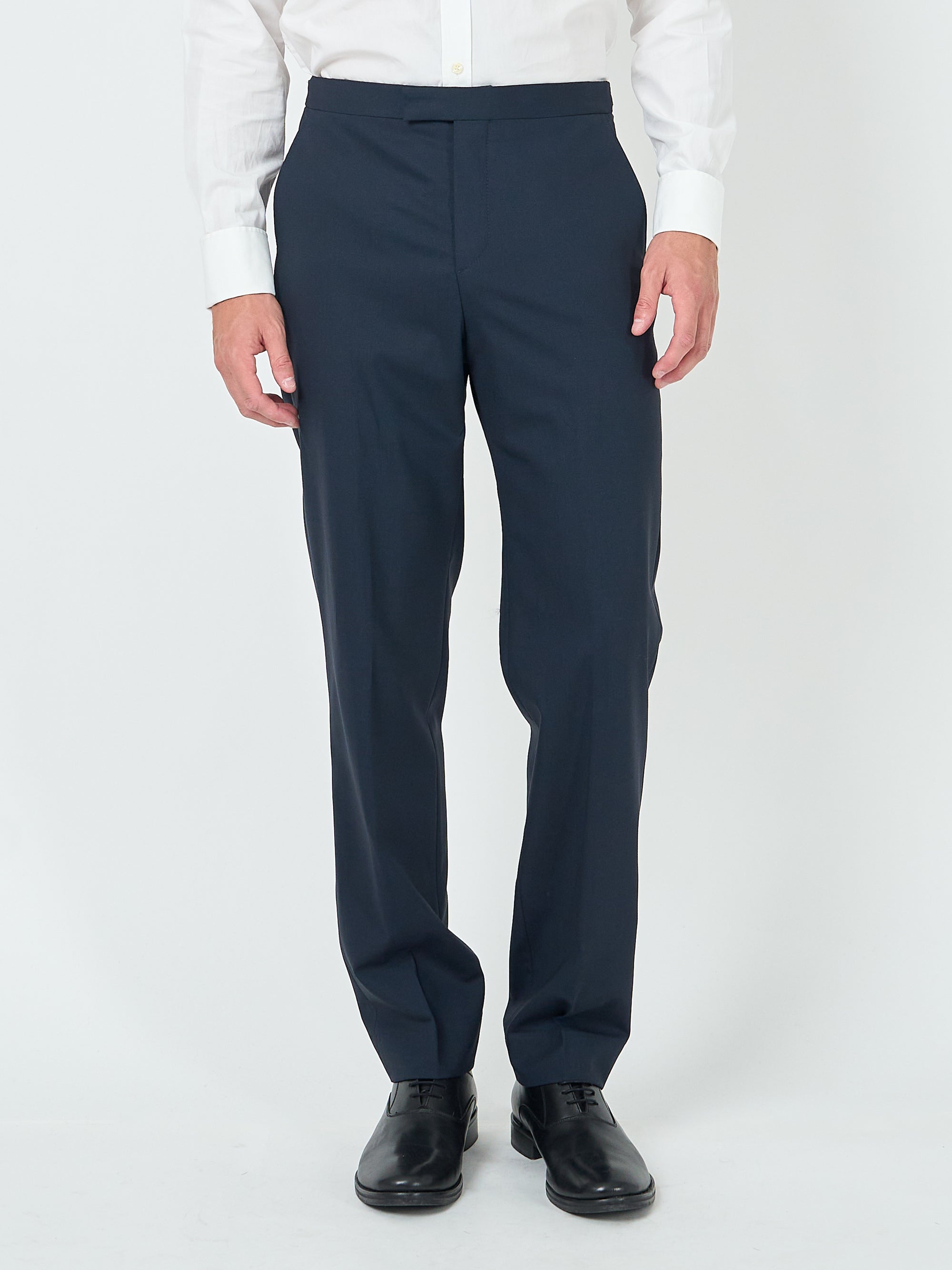Navy Dalton Wool Dress Trouser