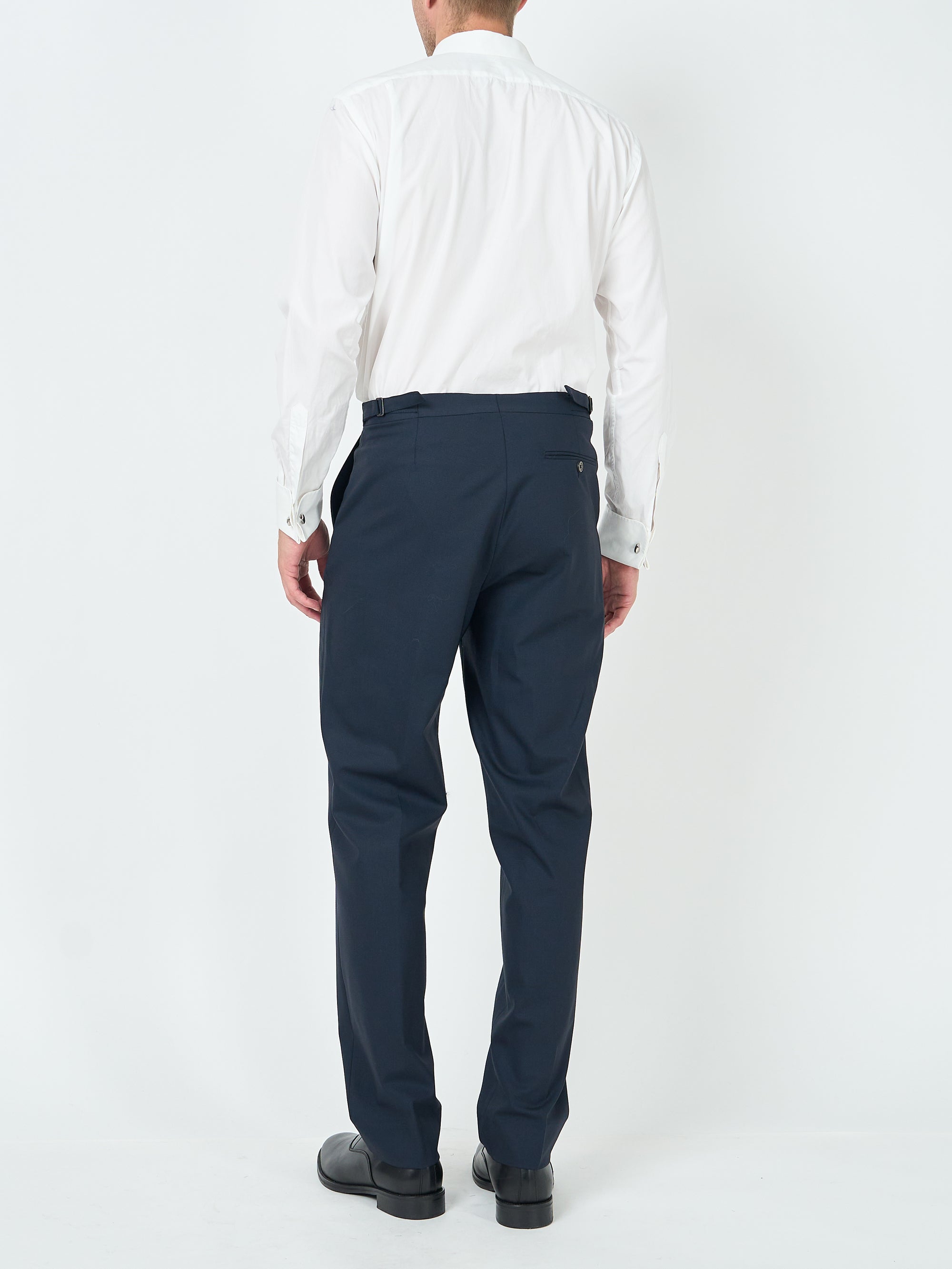 Navy Dalton Wool Dress Trouser