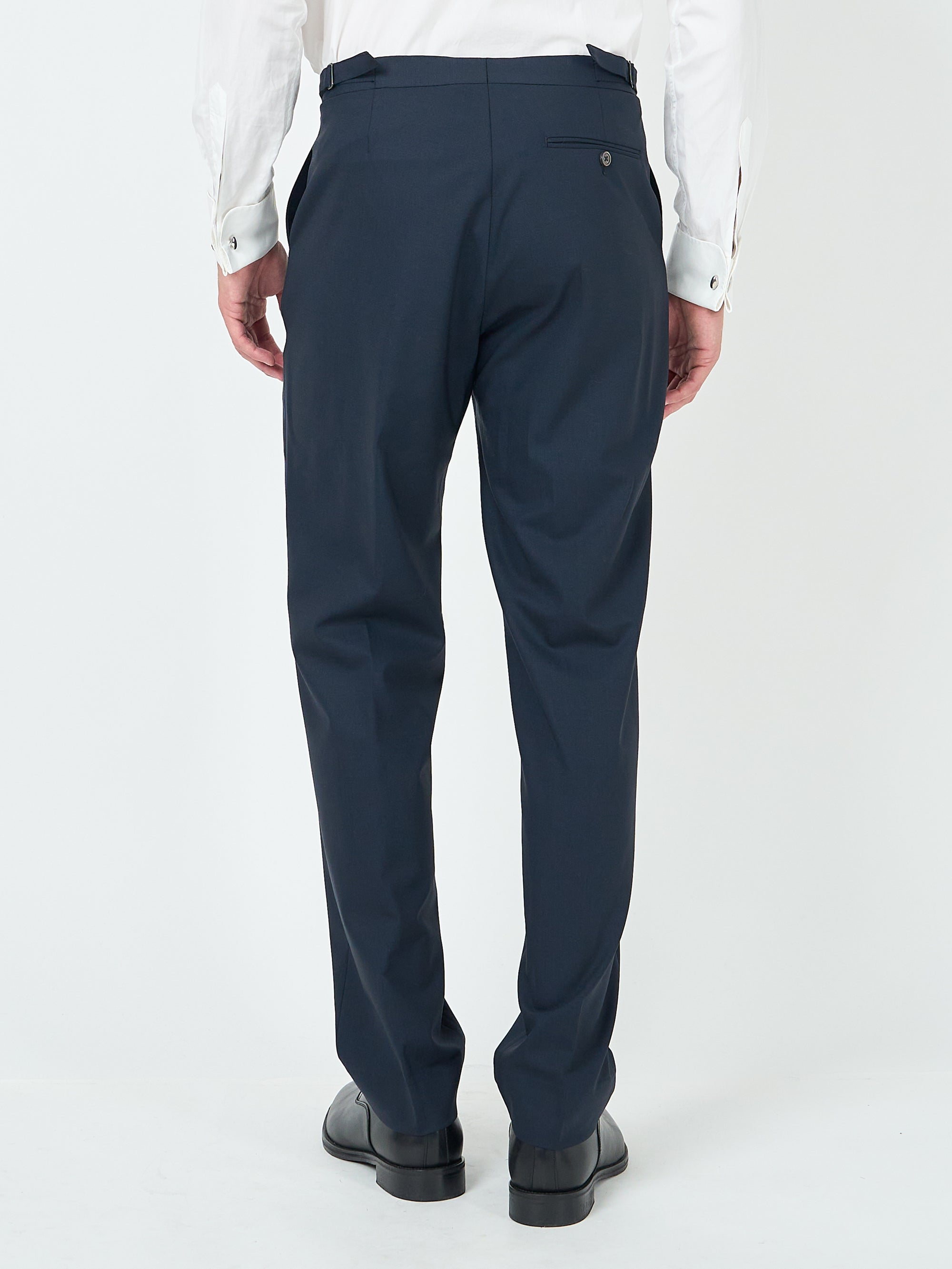 Navy Dalton Wool Dress Trouser