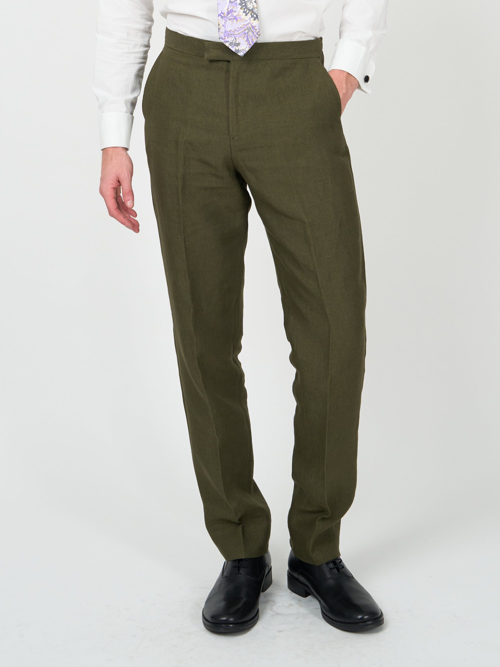 Olive Hembridge Linen Dress Trouser