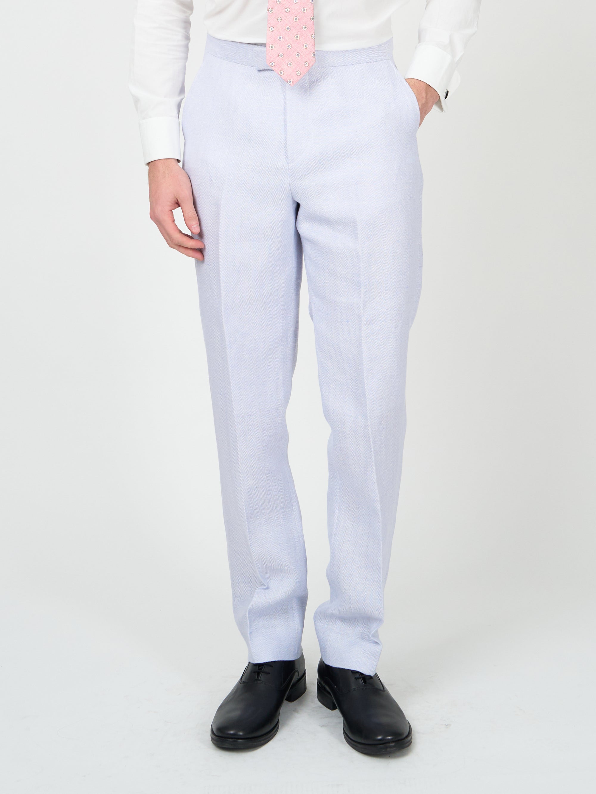 Sky Blue Randwick Linen Dress Trouser