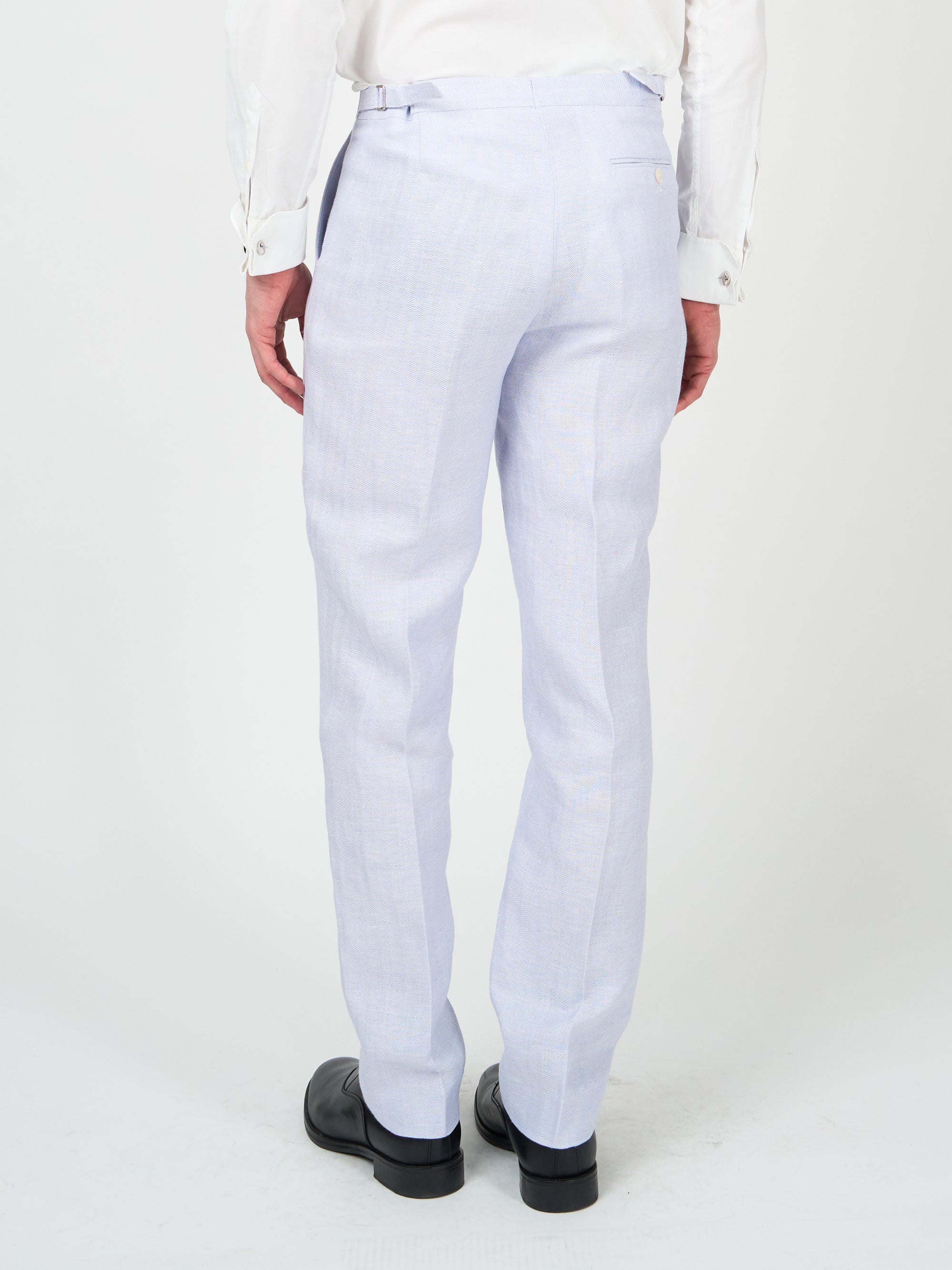 Sky Blue Randwick Linen Dress Trouser