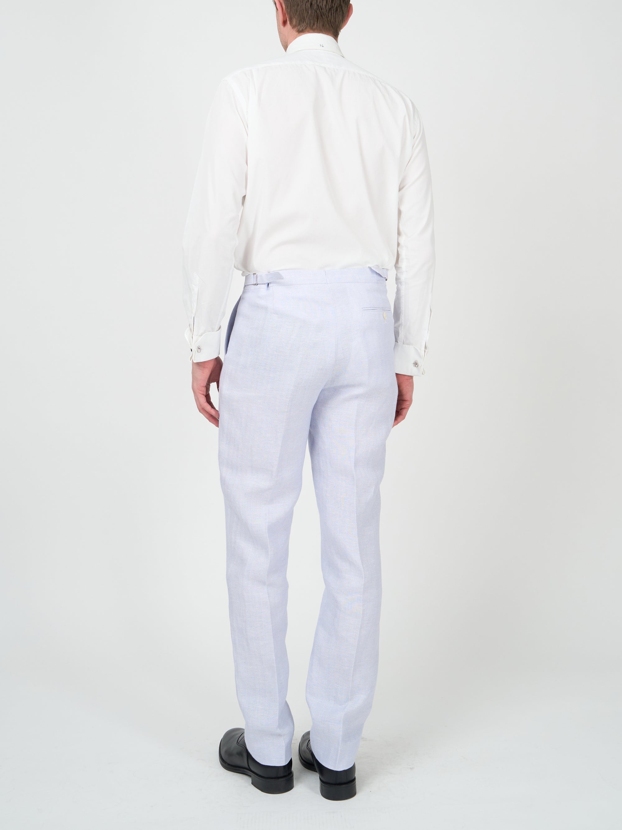 Sky Blue Randwick Linen Dress Trouser
