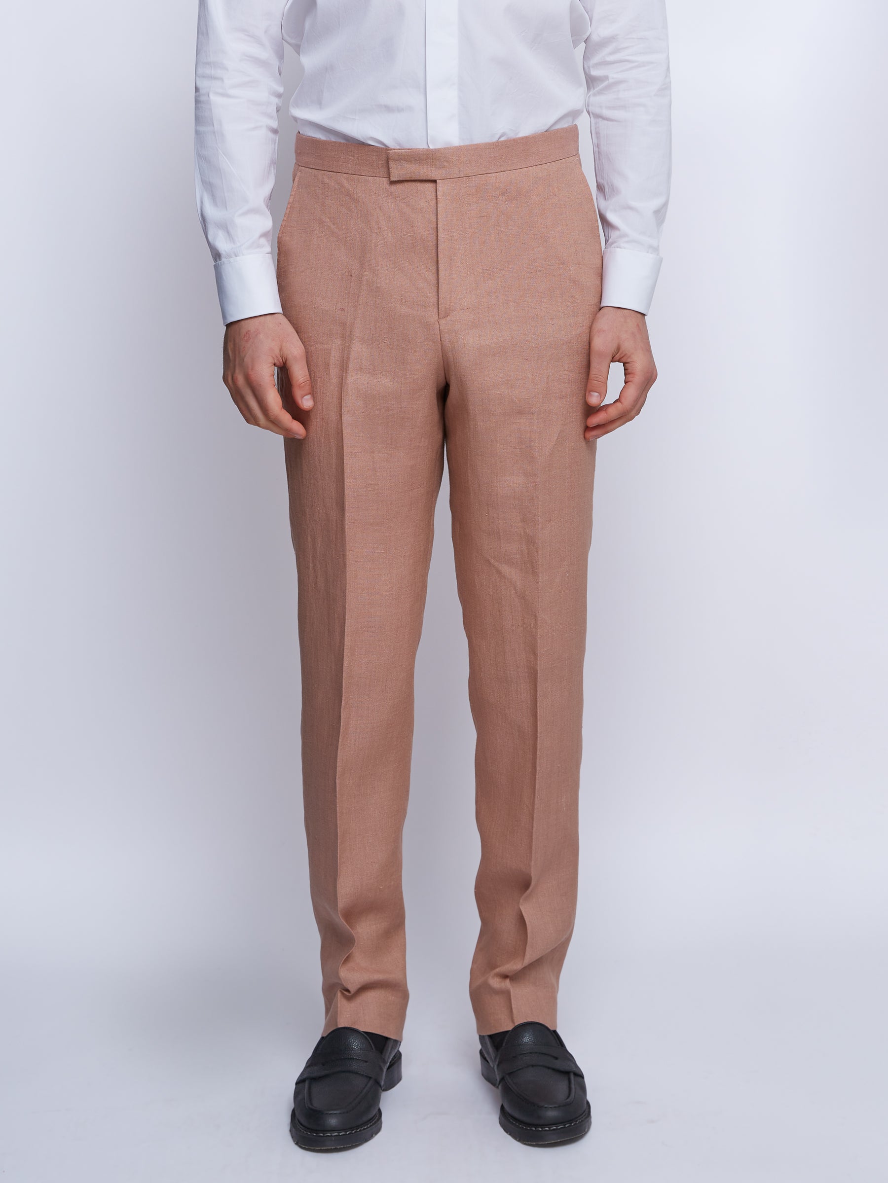 Pink Sidmouth Linen Dress Trouser