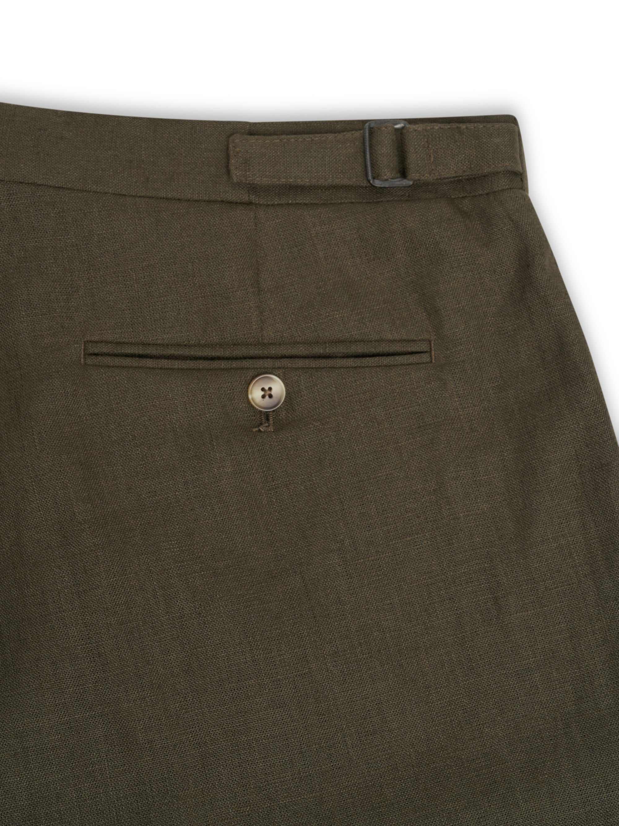 Green Padworth Linen Dress Trouser
