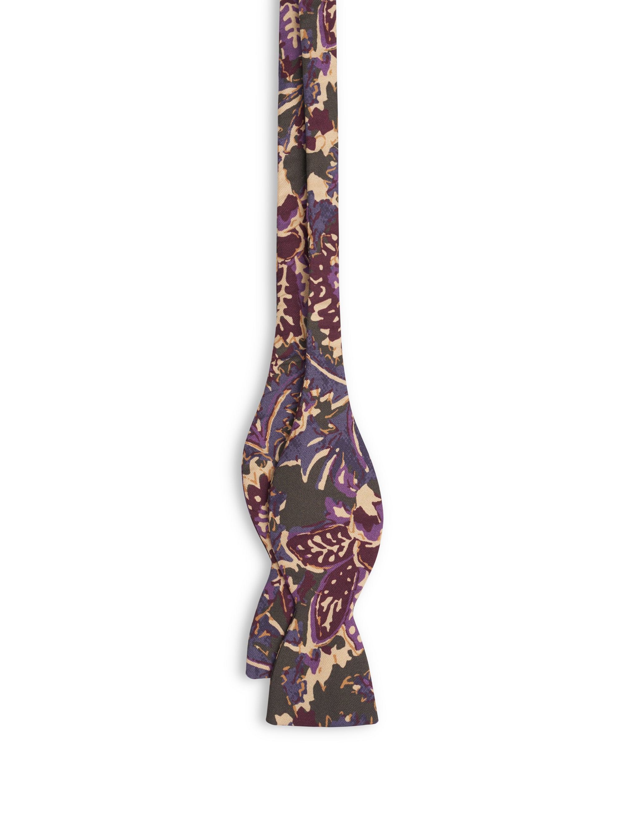 Green / Purple Charleston Silk Bow Tie