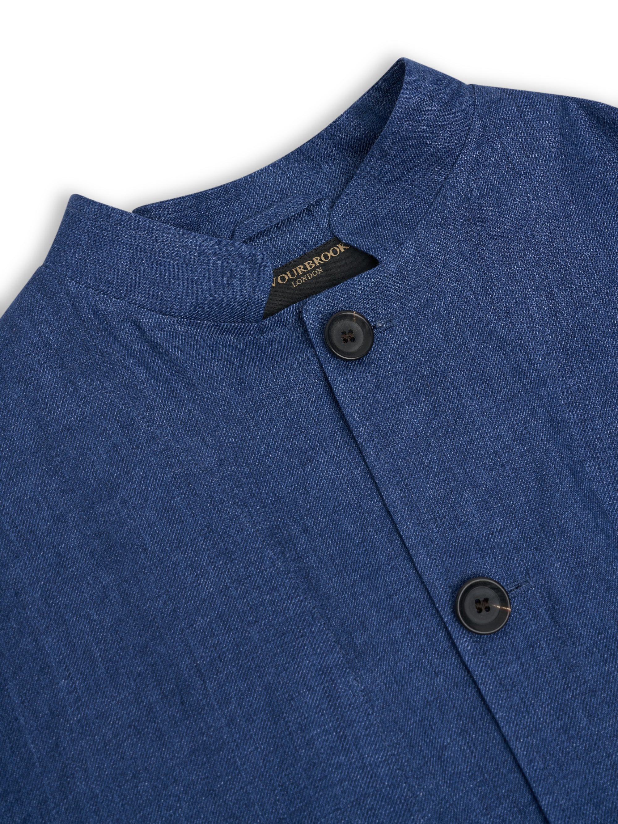 Indigo Woodcroft Linen Artist Jacket