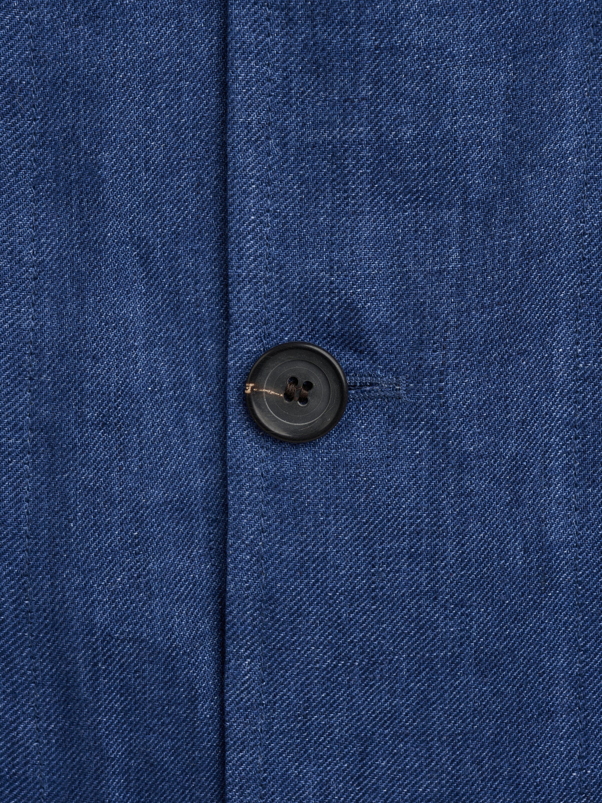 Indigo Woodcroft Linen Artist Jacket