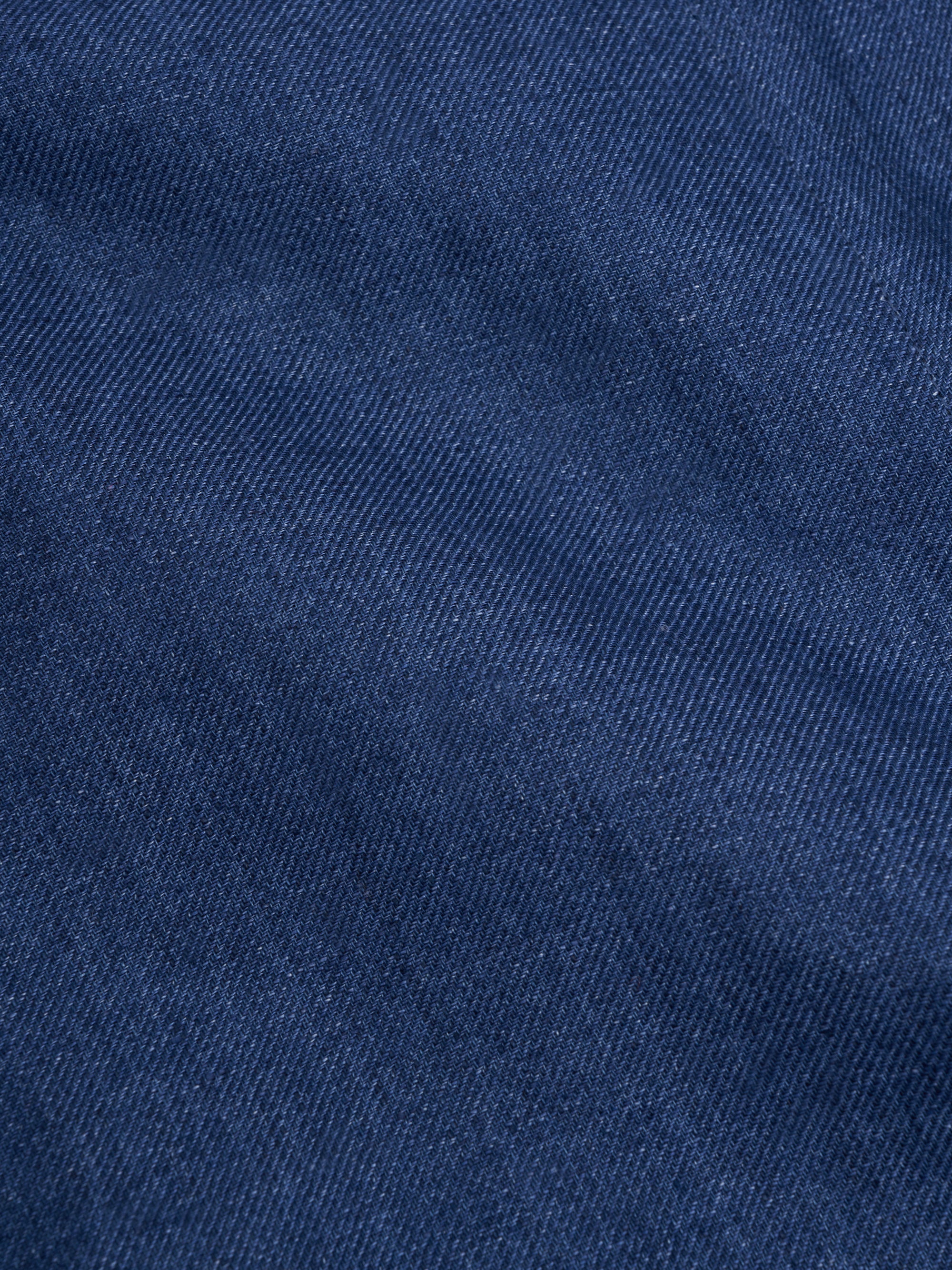 Indigo Woodcroft Linen Artist Jacket