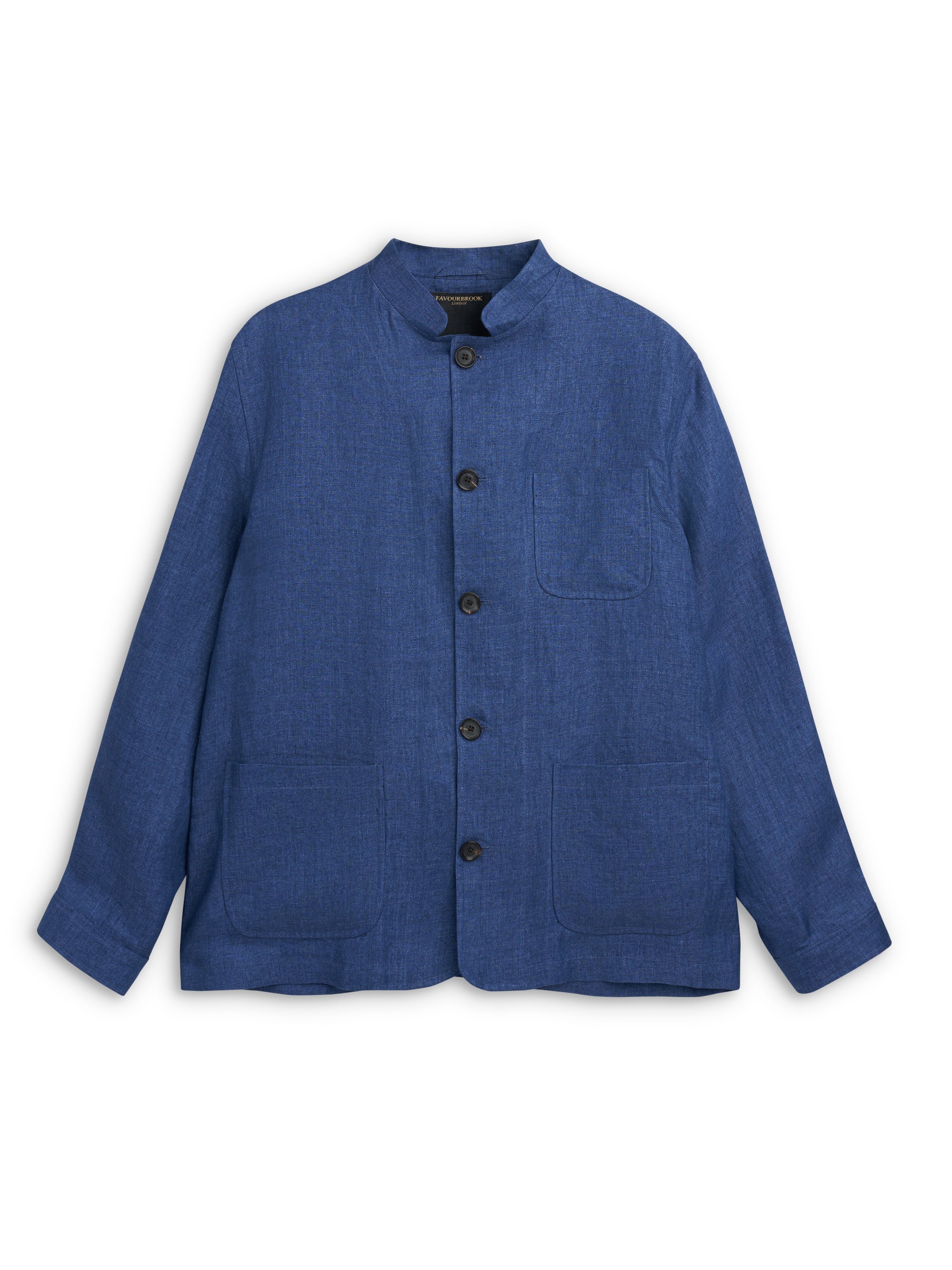 Indigo Woodcroft Linen Artist Jacket