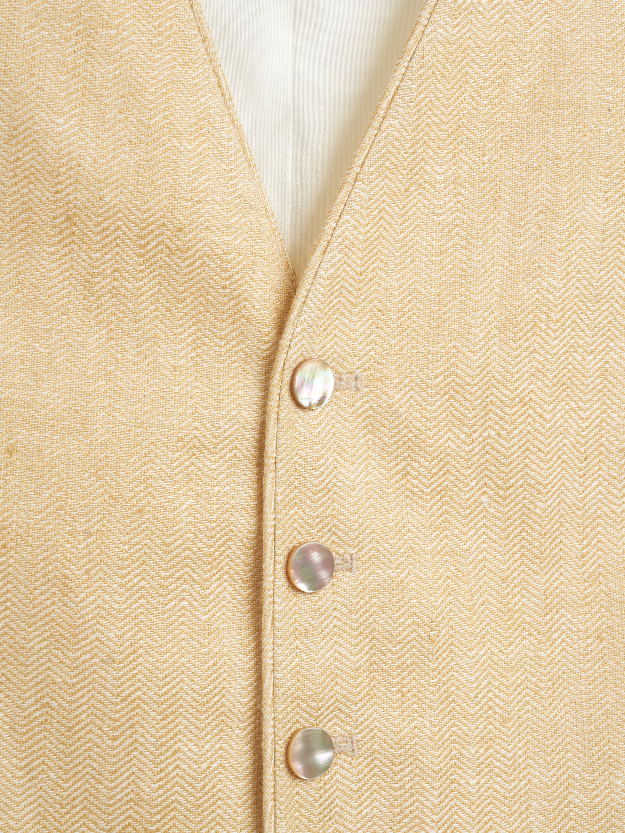 Sand Randwick Single Breasted Waistcoat with Piping
