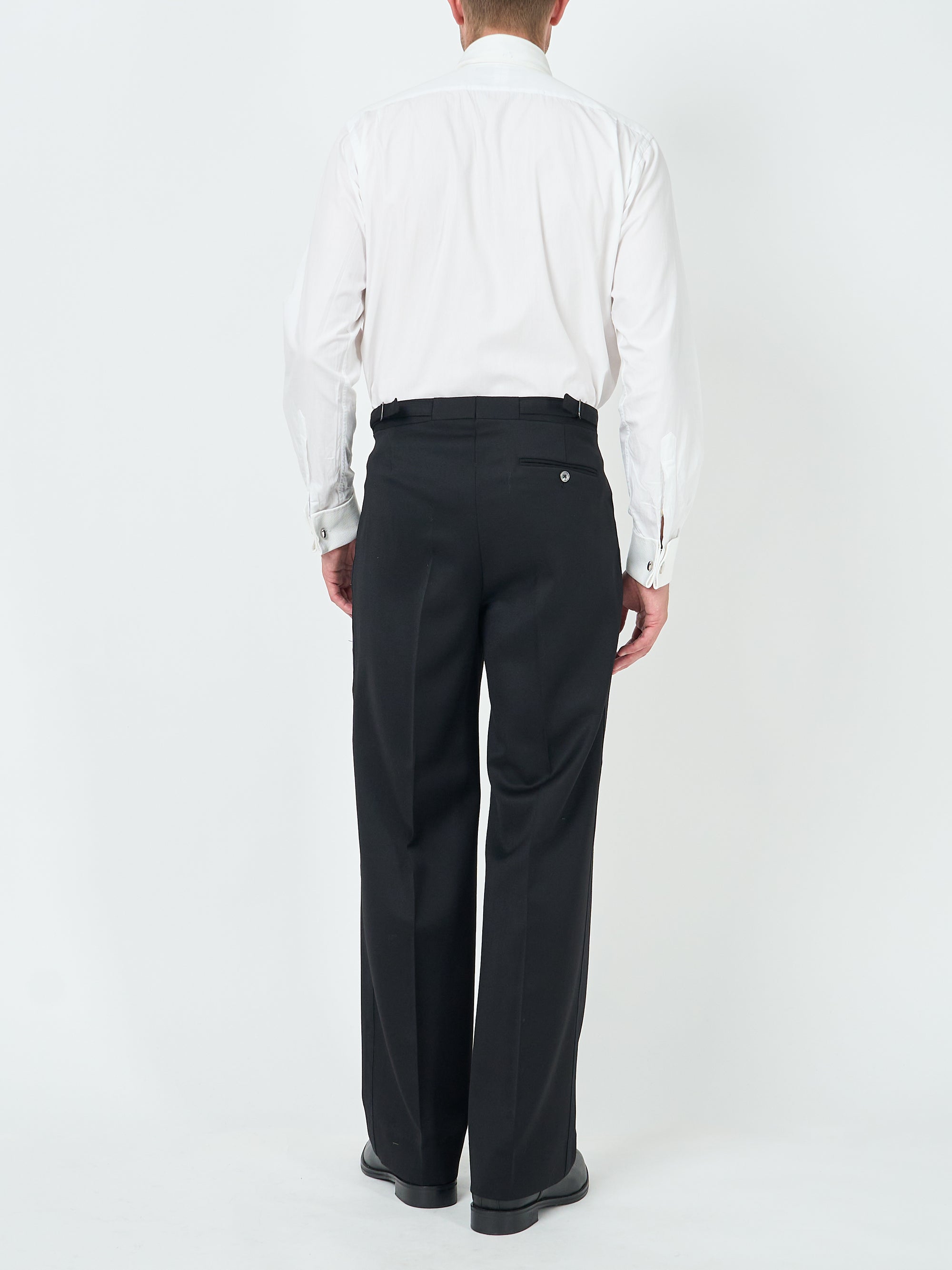 Black Hampton Tommy Wide-Leg Dress Trouser