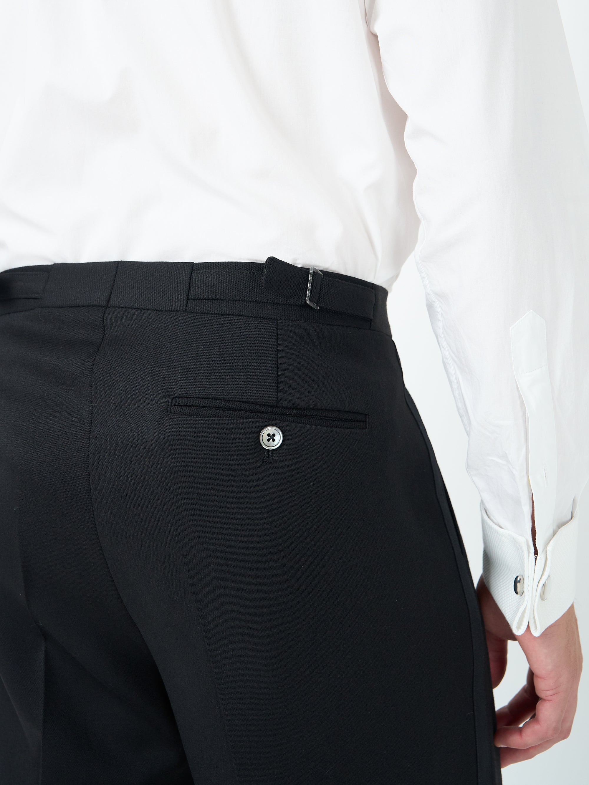 Black Hampton Tommy Wide-Leg Dress Trouser