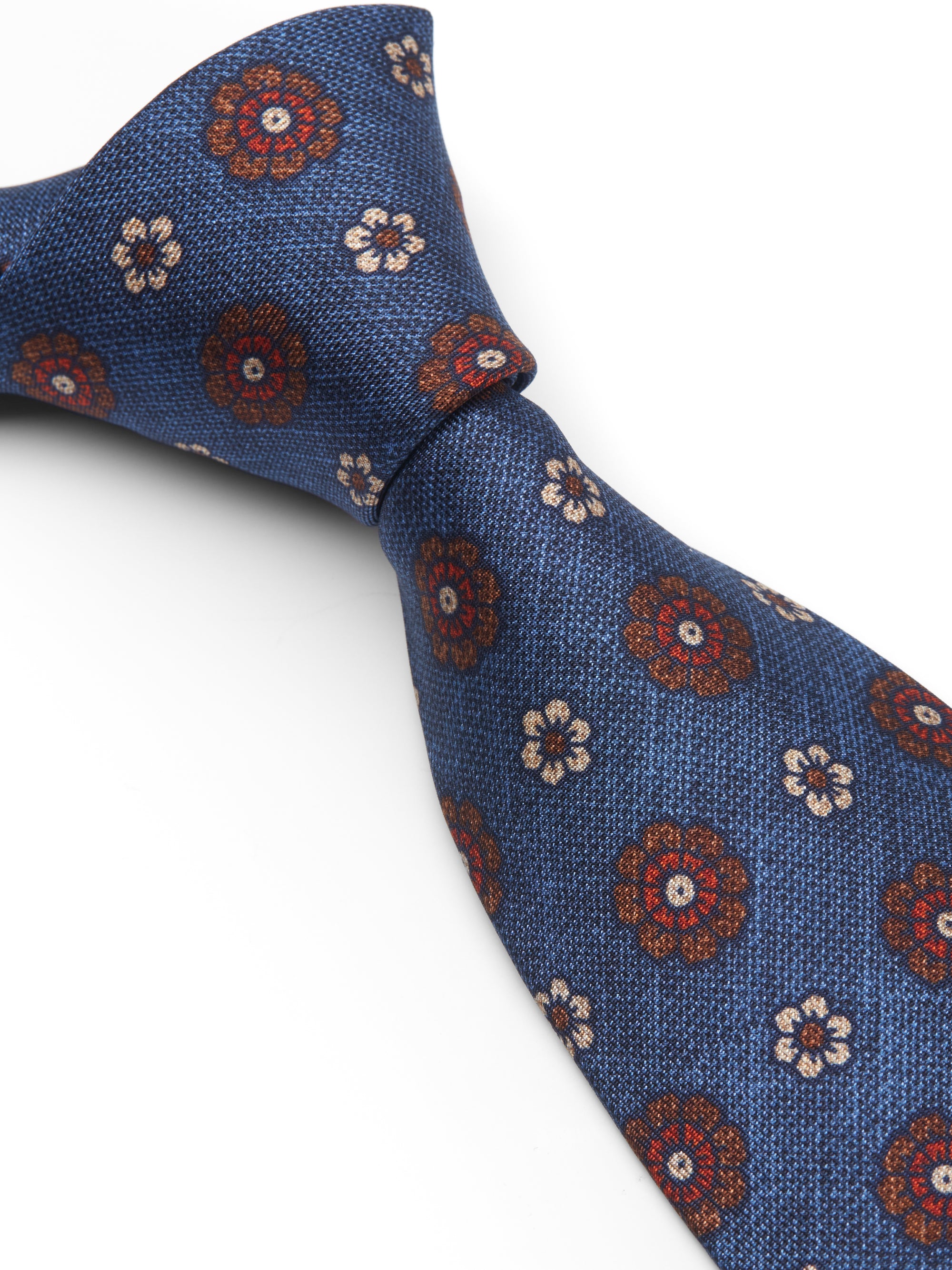 Navy Chartwell Silk Tie