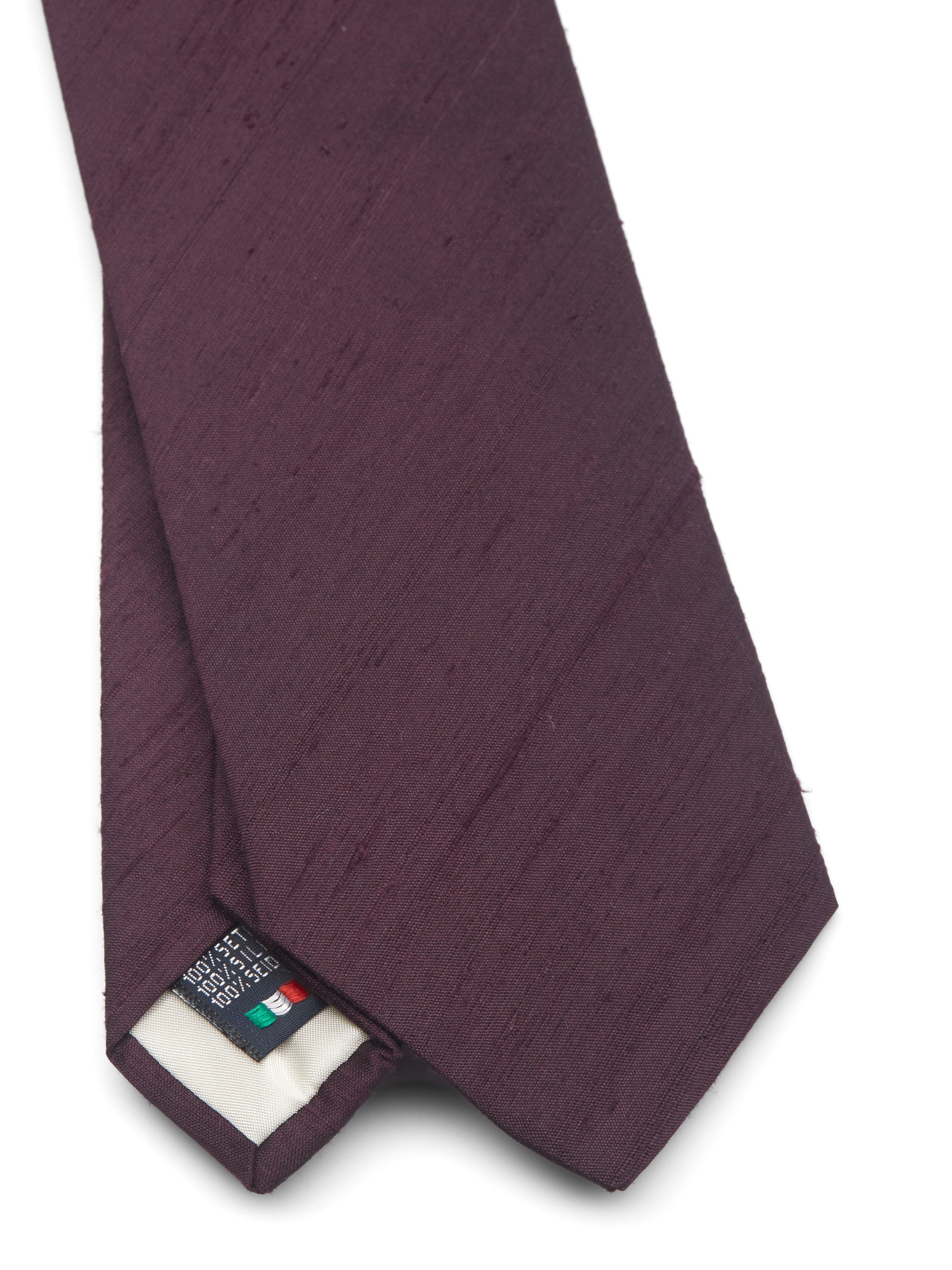 Blackcurrant Douppion Silk Tie