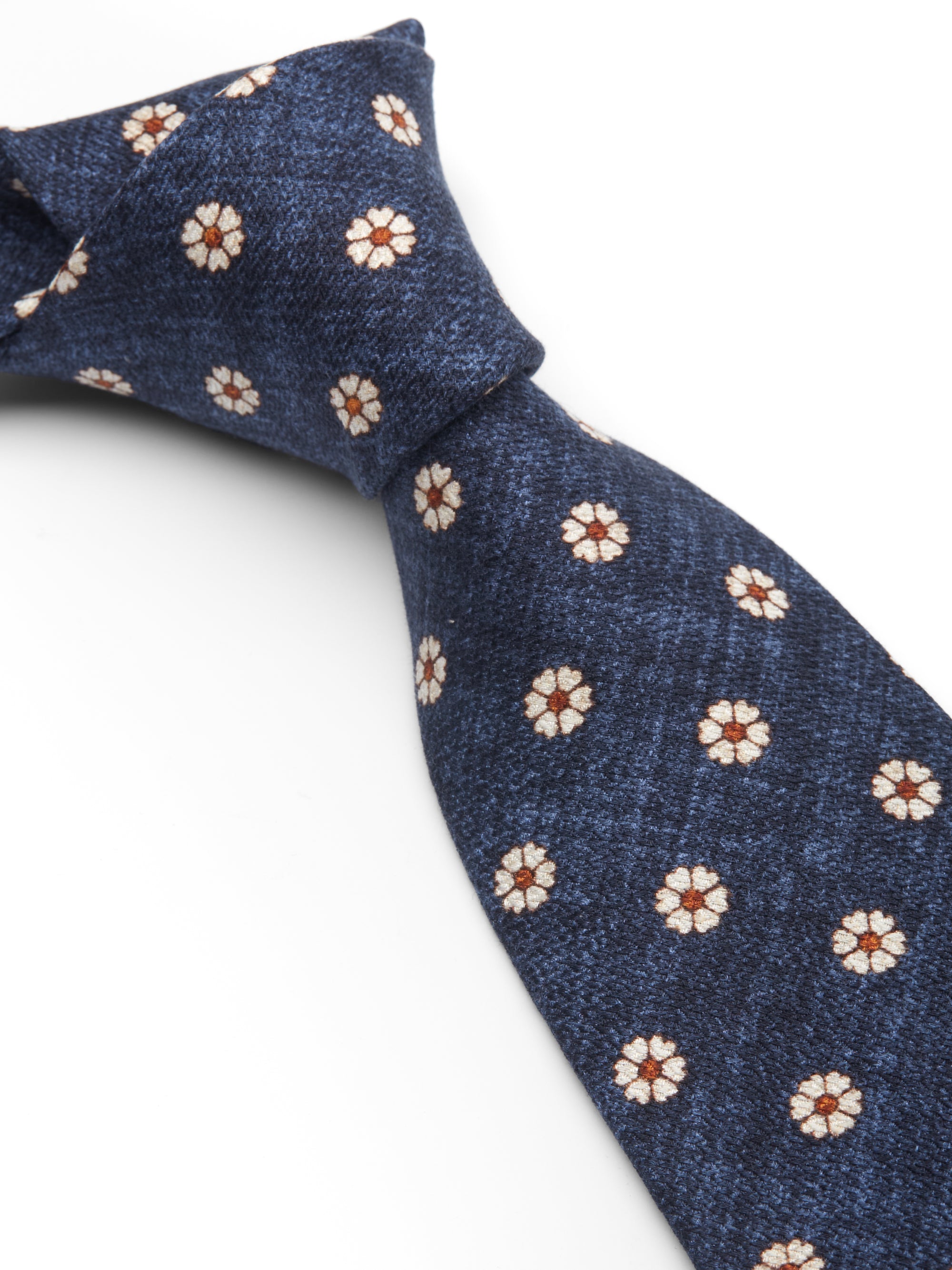 Navy Osterley Silk Tie