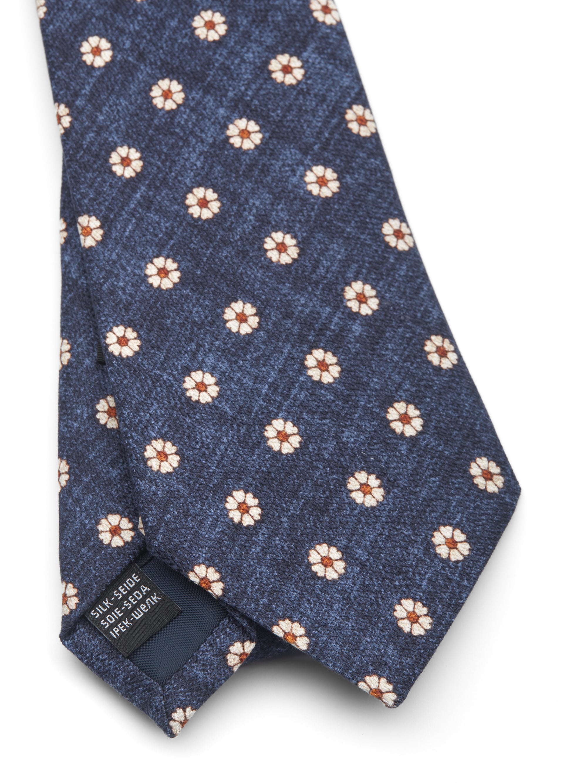Navy Osterley Silk Tie