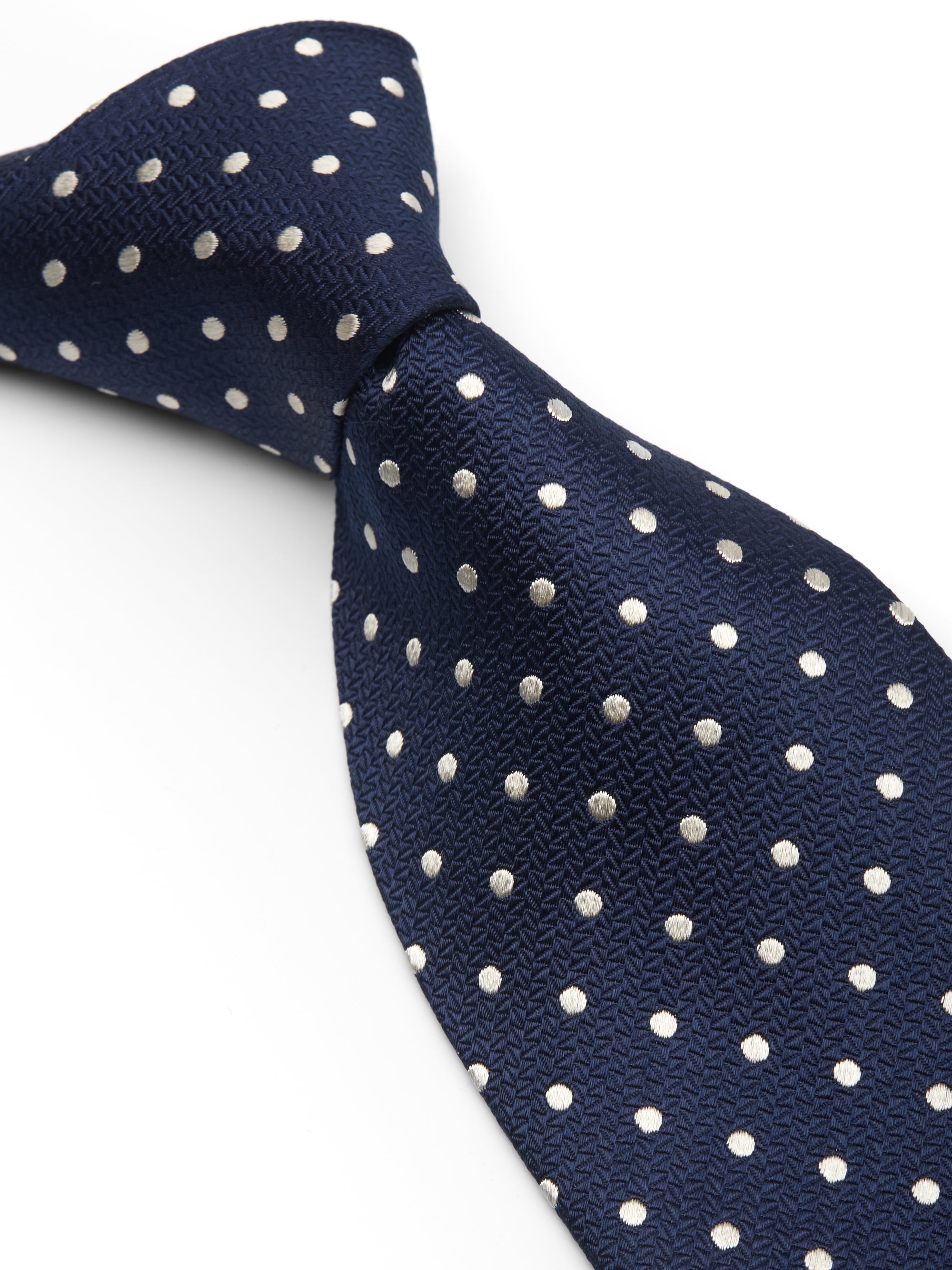 Navy Pickwick Silk Tie