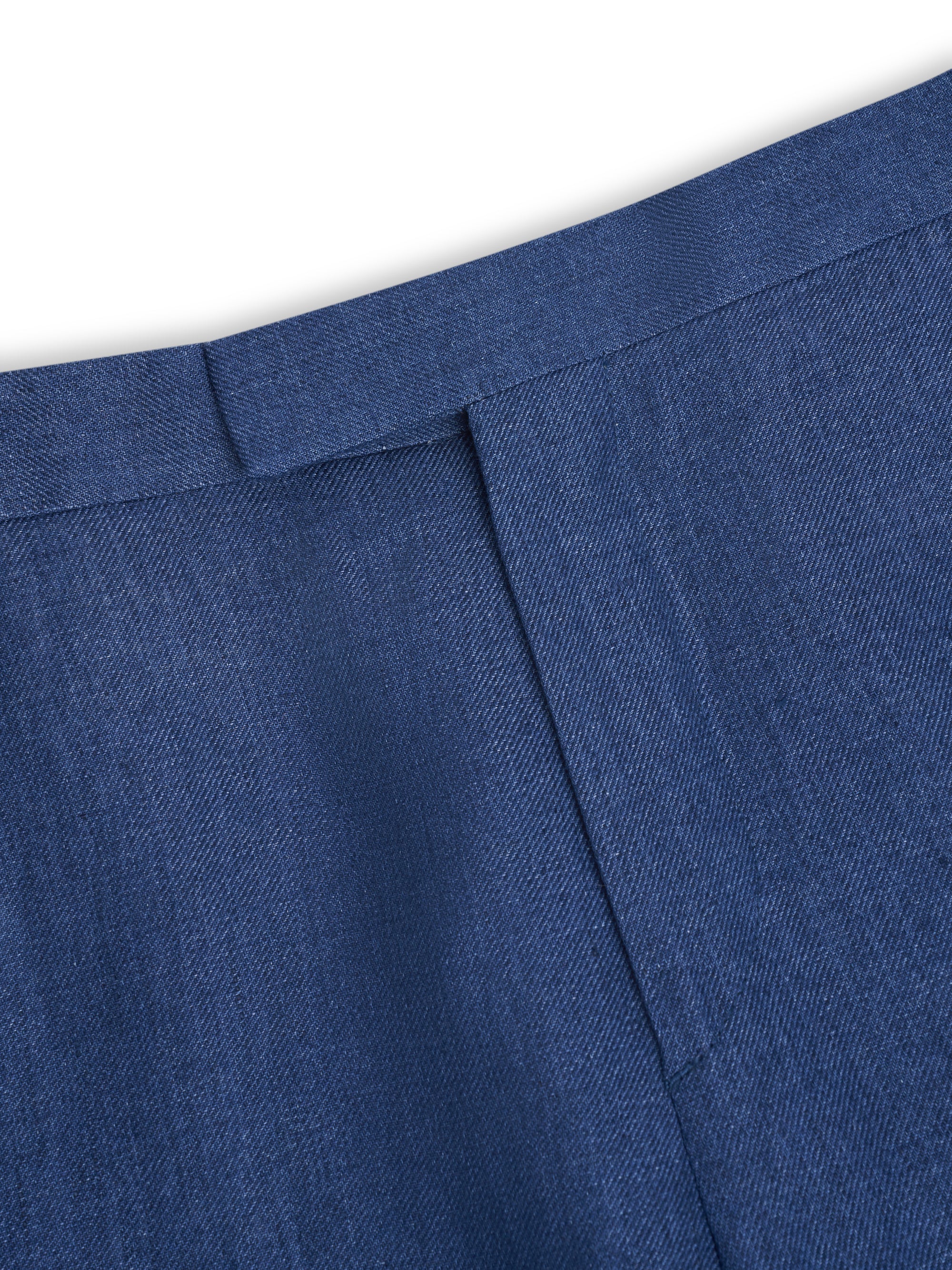Indigo Woodcroft Linen Dress Trousers