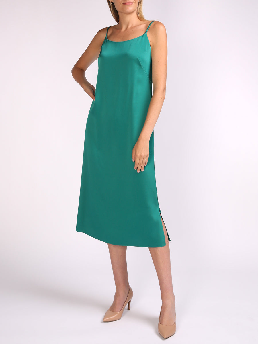 Camisole Dress Emerald Saona Crepe Satin Favourbrook Camisole Dress Emerald Saona Crepe Satin Favourbrook