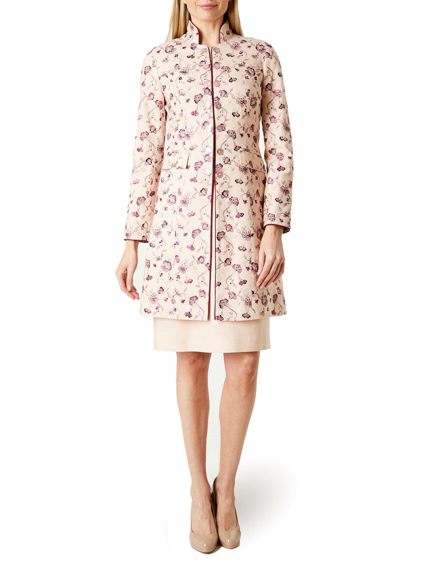 Waterloo Jacket Blush Molyneaux Silk Tasar