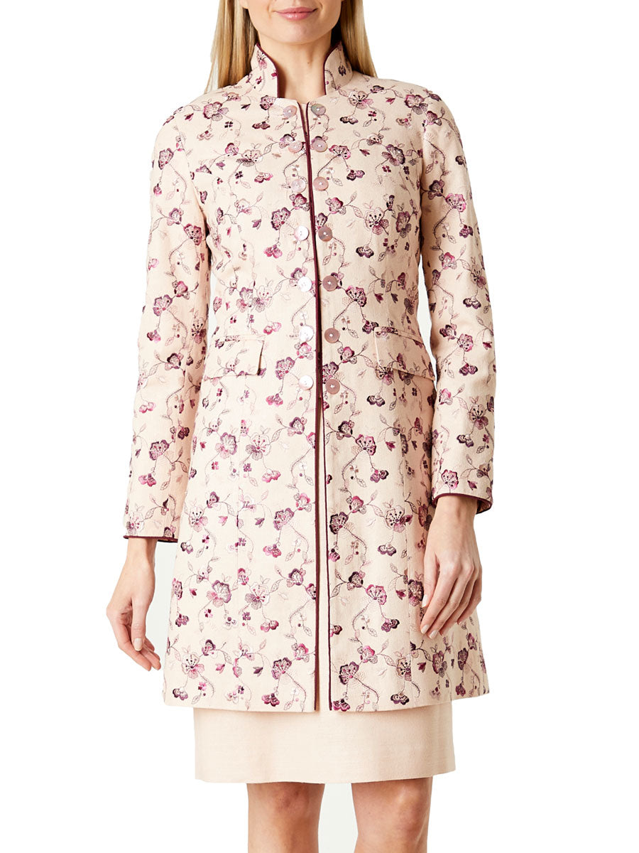 Waterloo Jacket Blush Molyneaux Silk Tasar