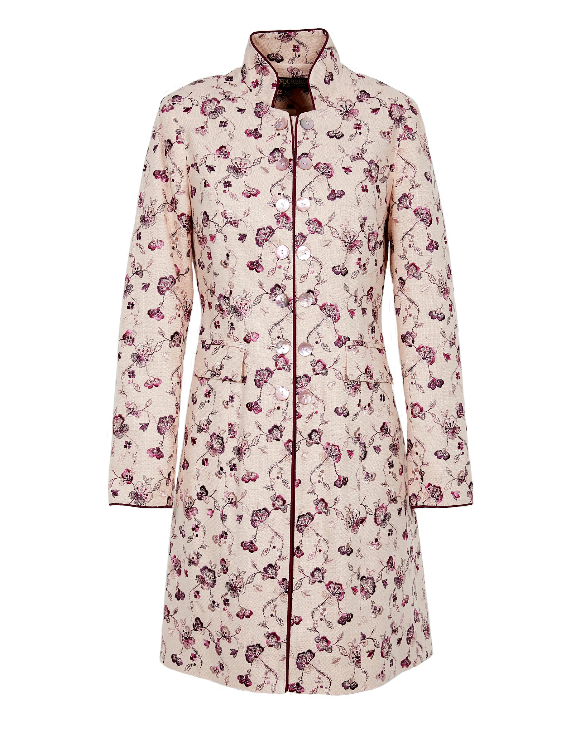 Waterloo Jacket Blush Molyneaux Silk Tasar