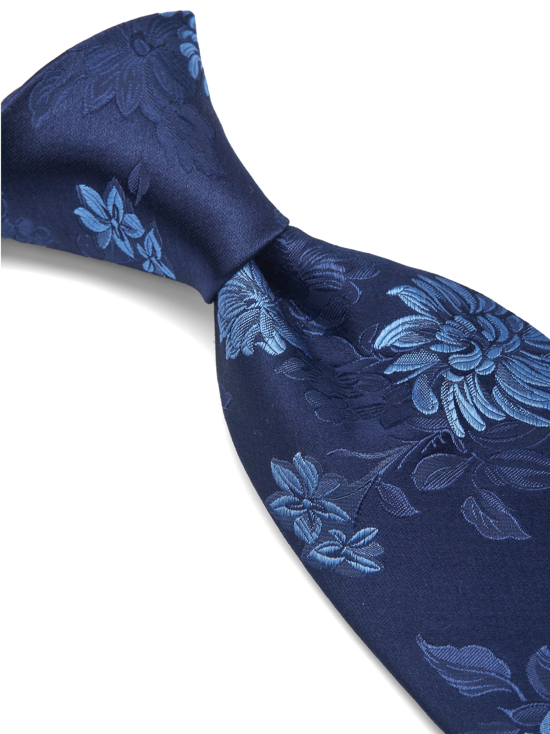 Blue Bourgainville Silk Tie