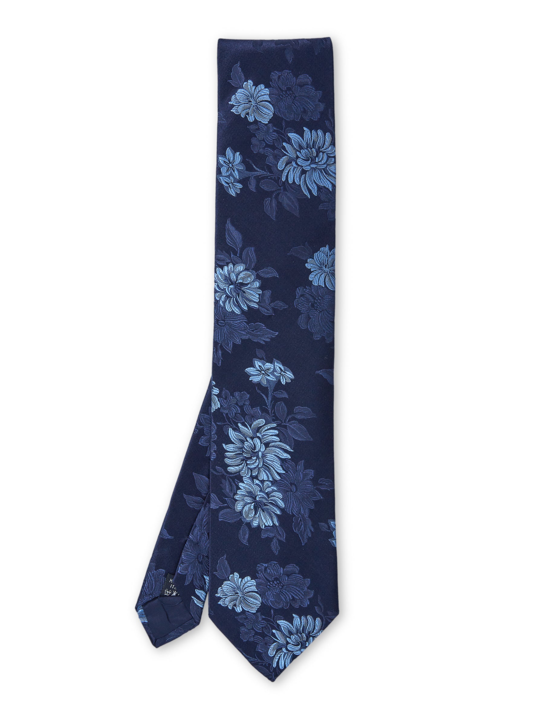 Blue Bourgainville Silk Tie