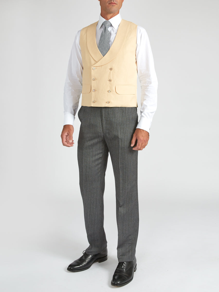 Double breasted linen clearance waistcoat