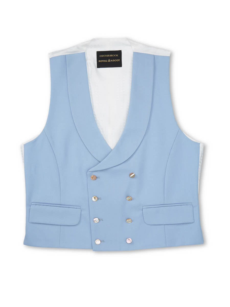 Duck egg blue 2024 double breasted waistcoat