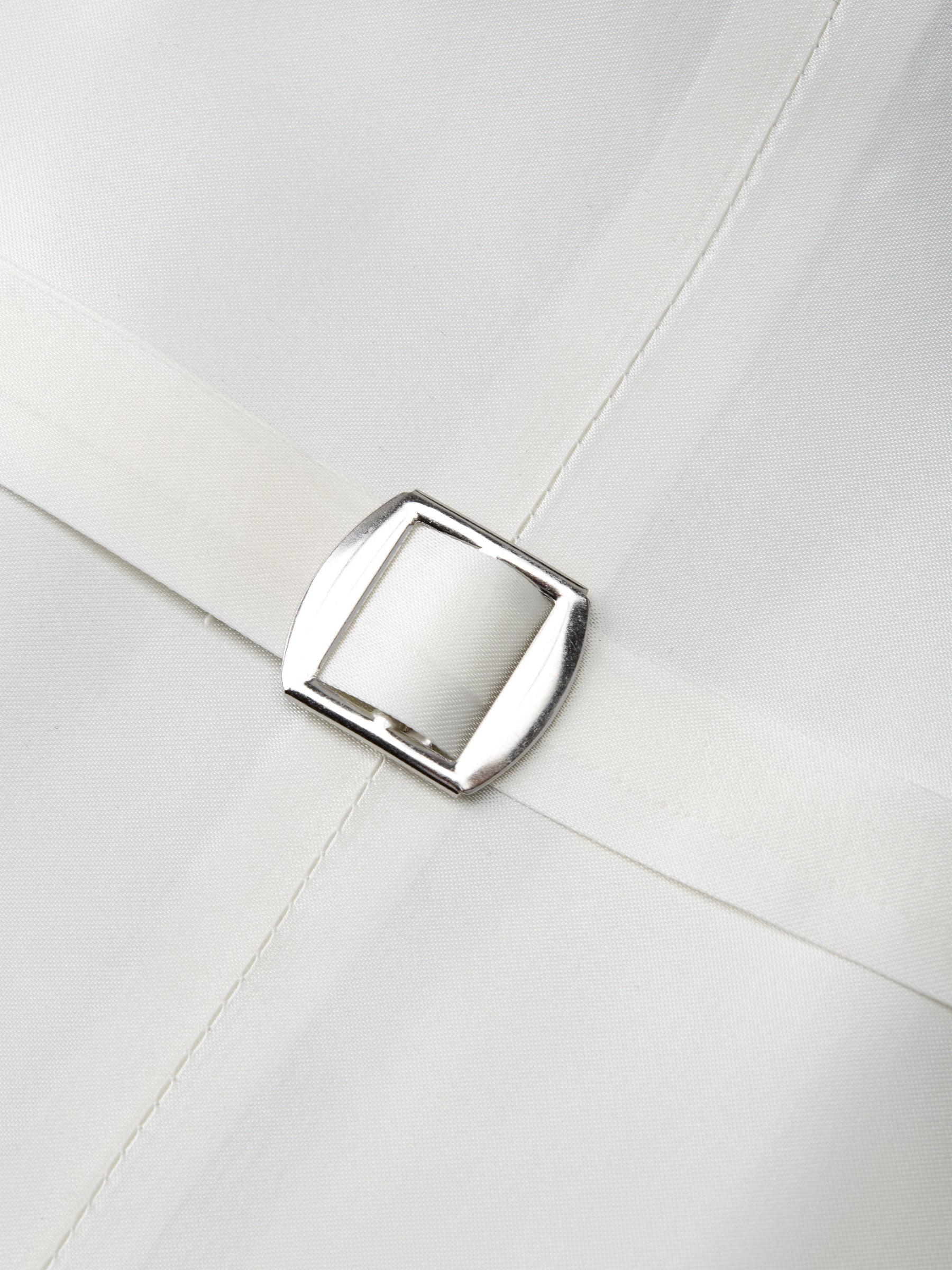 Pale Blue Gabardine Wool Double Breasted Waistcoat